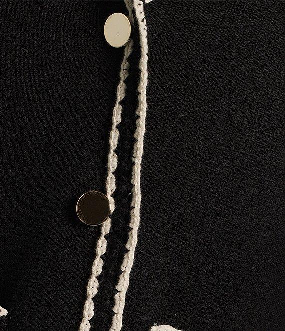 Anne Klein Braid Trim Notch Collar Blazer Product Image