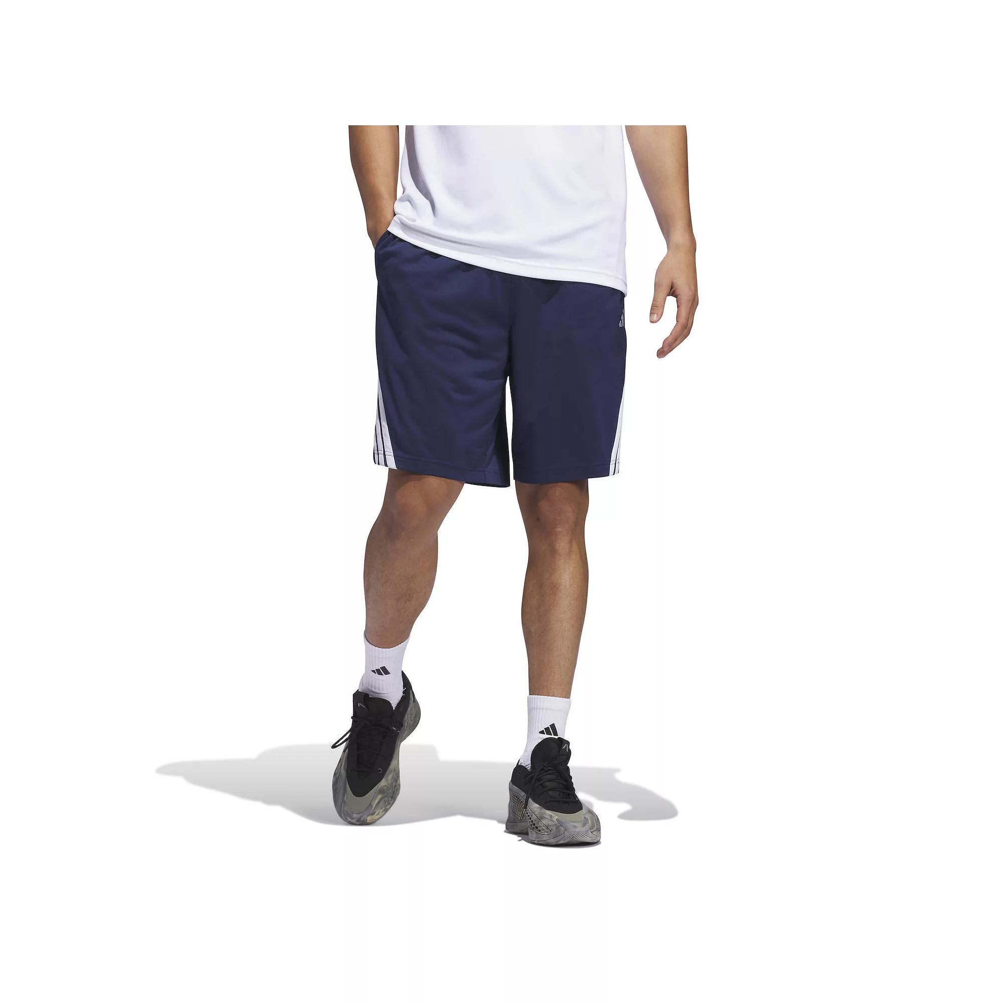 Men's adidas Legends 3-Stripes Basketball Shorts,  Product Image