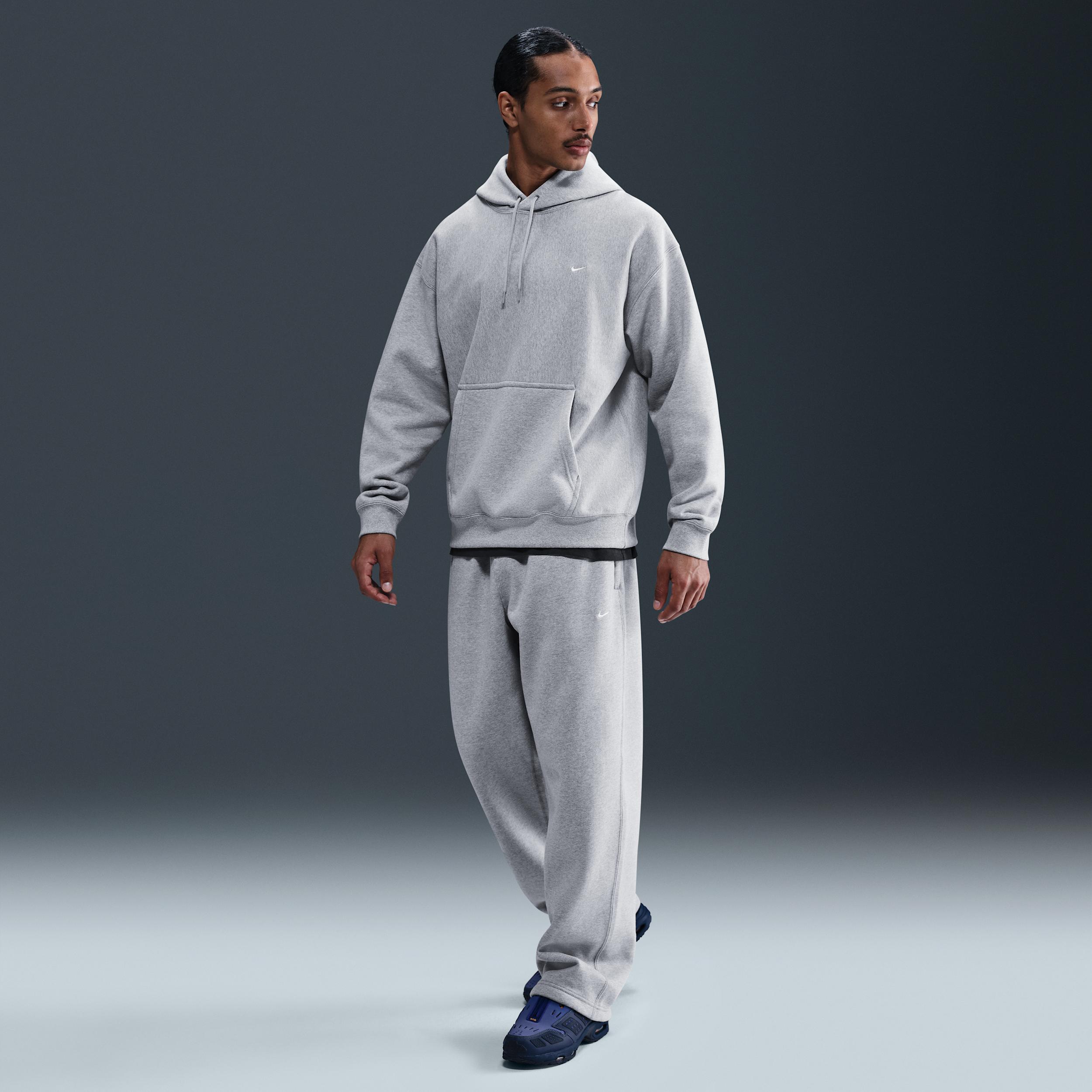 Nike Mens Solo Swoosh Fleece Open-Hem Pants | HV1090-010 Product Image