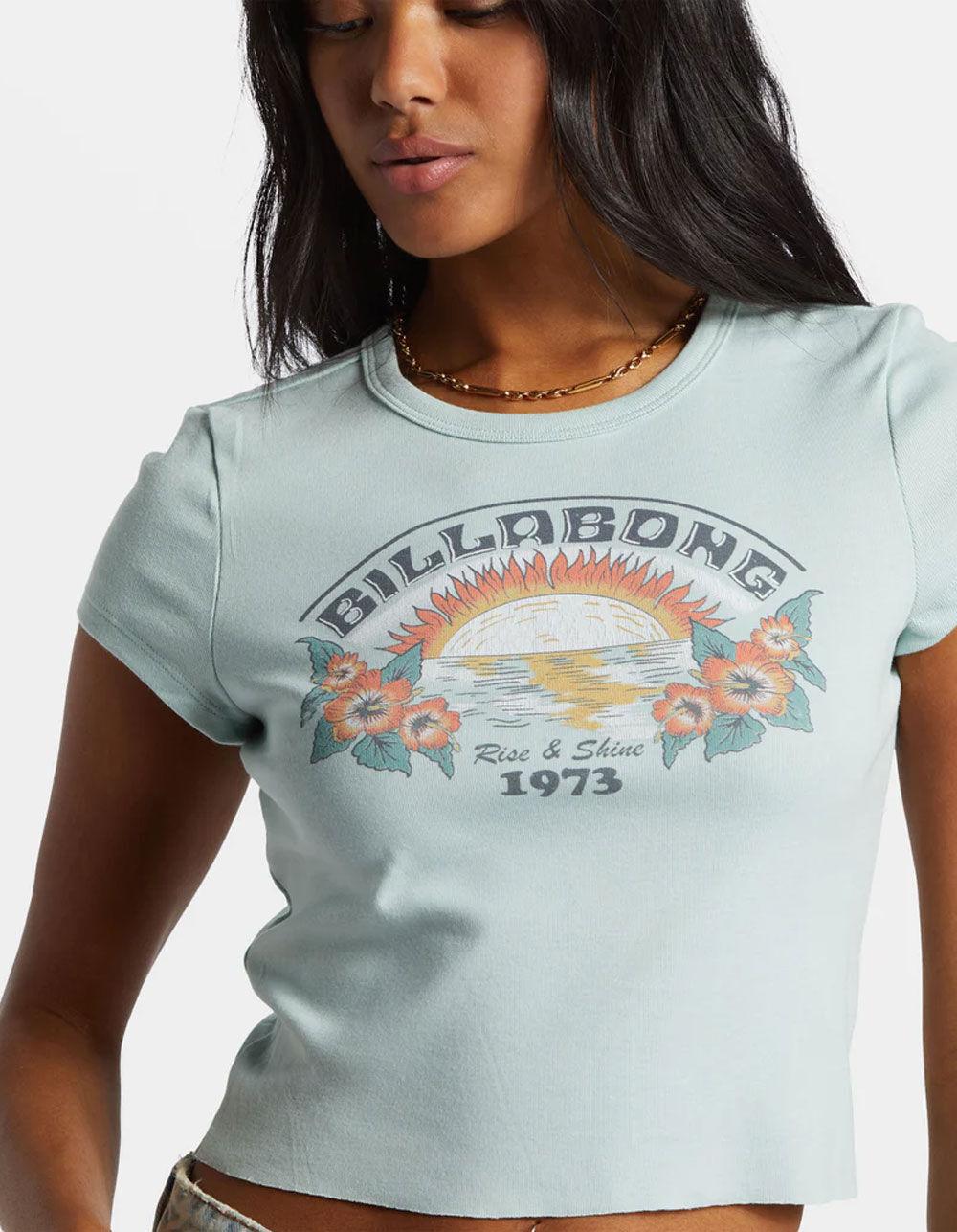 BILLABONG Blocky Womens Crop Baby Tee - BLUE Product Image