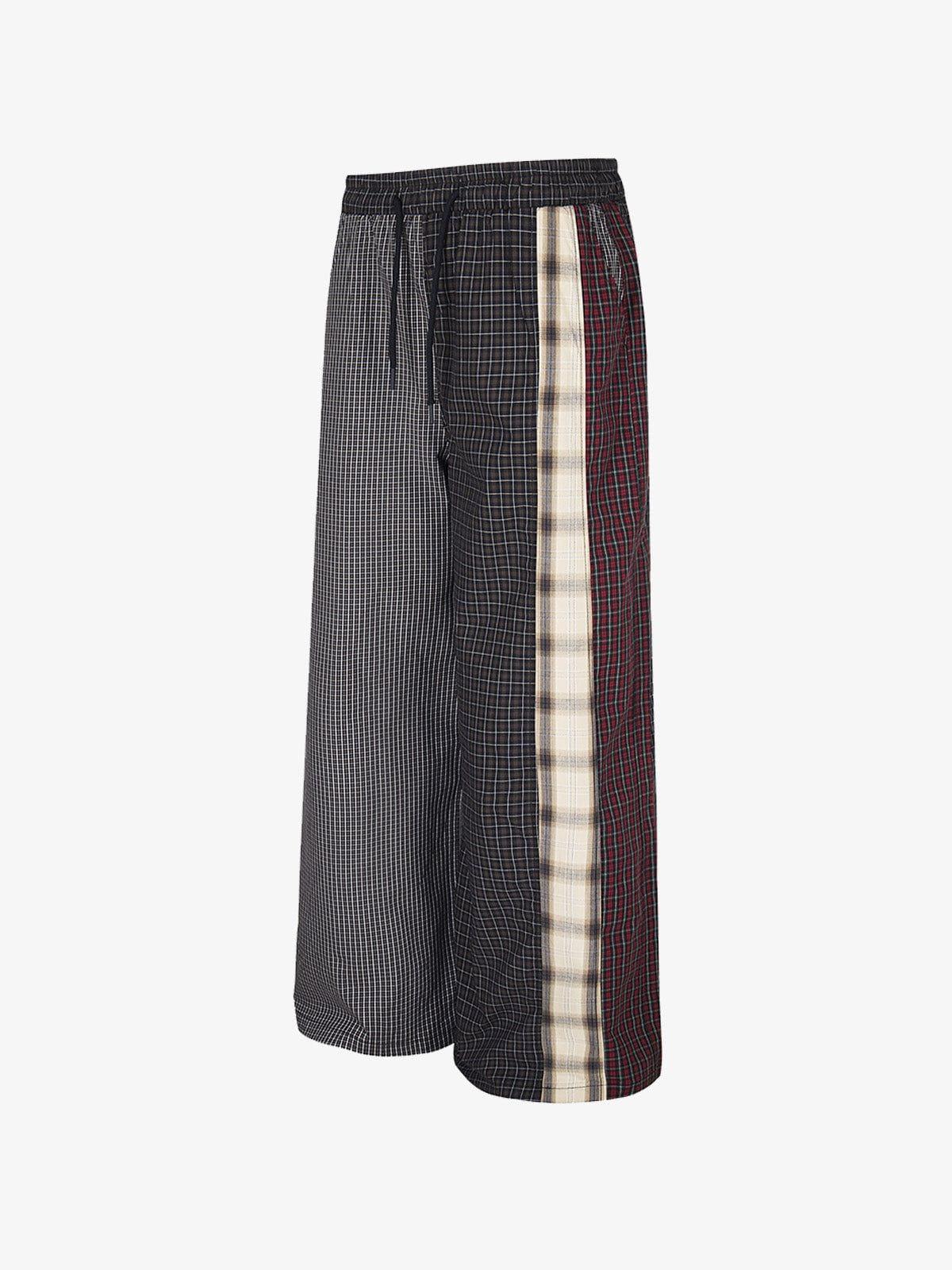 Aelfric Eden Plaid Patchwork Baggy Pants Product Image