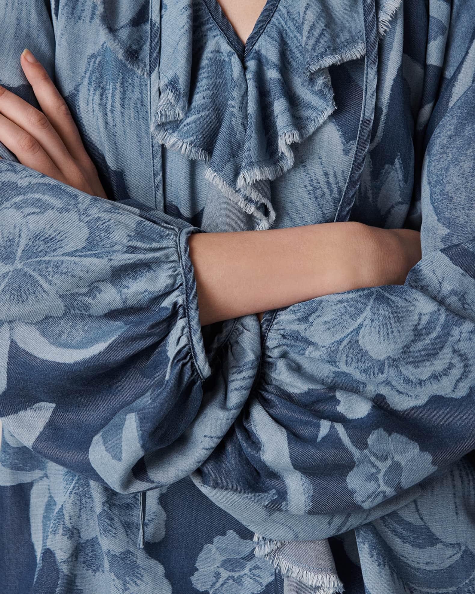 Nicky Floral-Print Ruffle Top Product Image