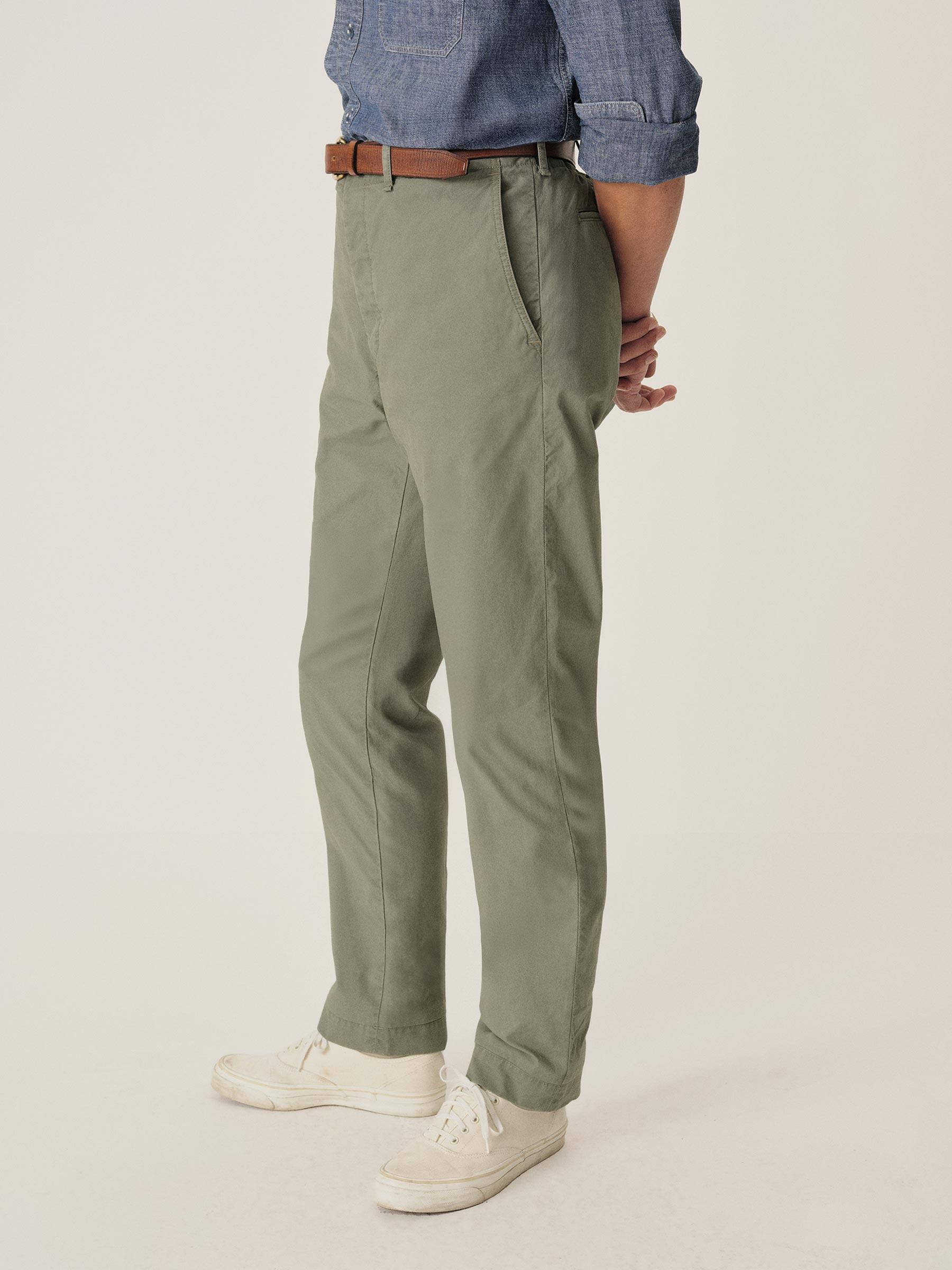 Washed Sage Parachute Poplin Maverick Slim Chino Product Image