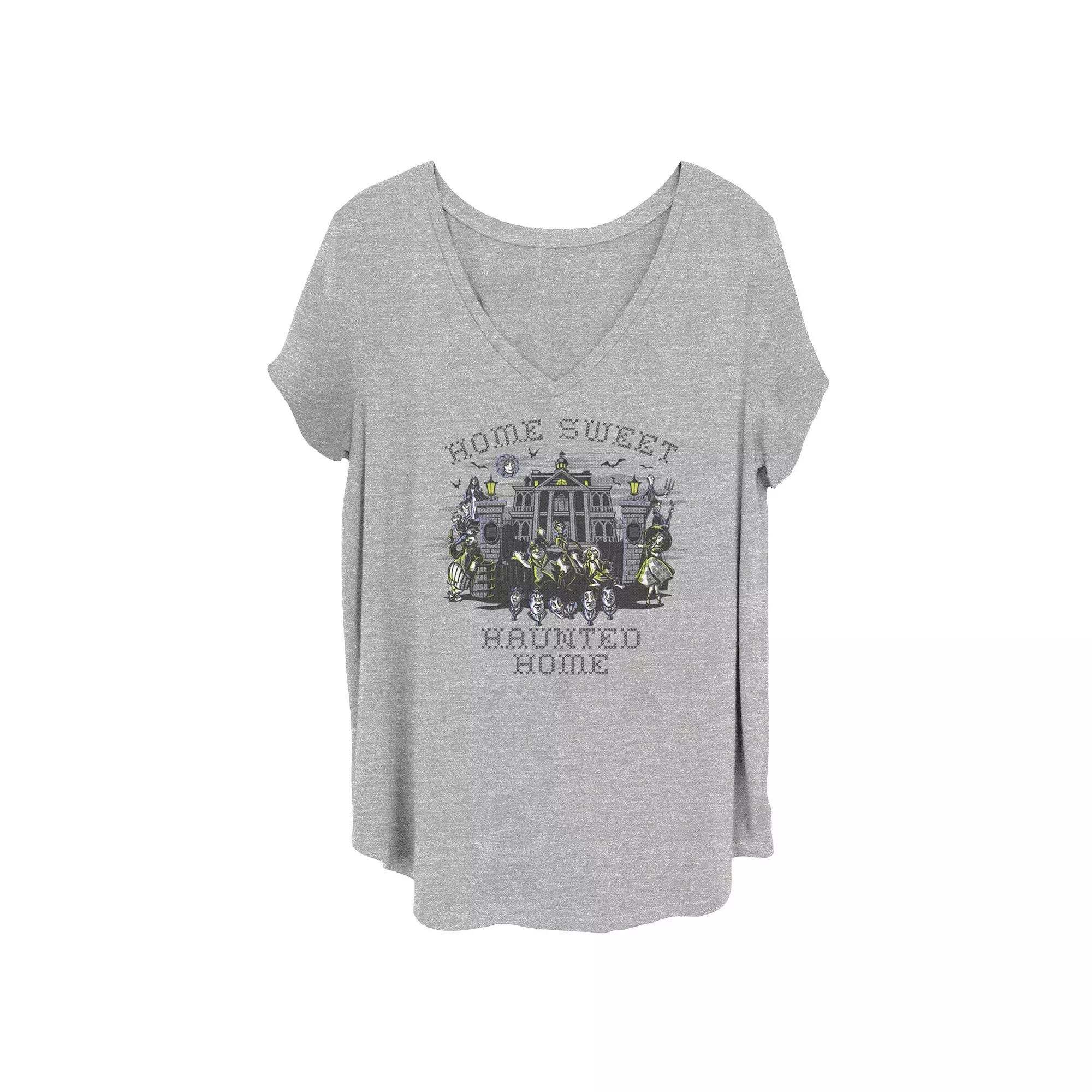 Disney's The Haunted Mansion Women's Sweet Home Characters V-Neck Tee, Girl's,  Product Image