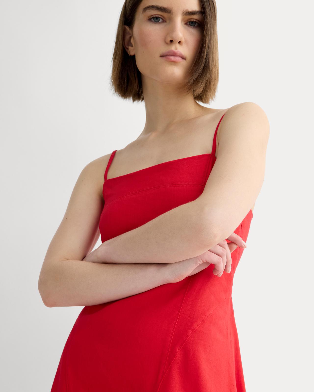 Womens Seamed Dress in Stretch Linen by Everlane Product Image