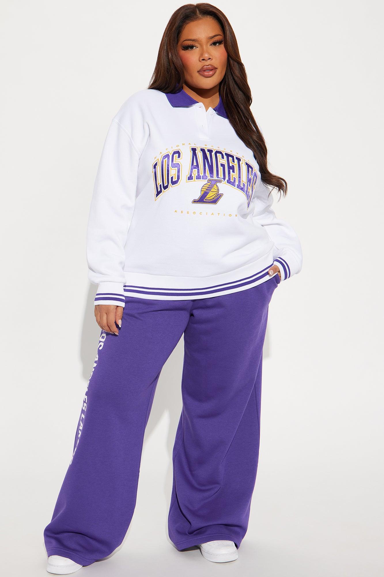 Lakers Warm Up Sweatshirt - White Female Product Image