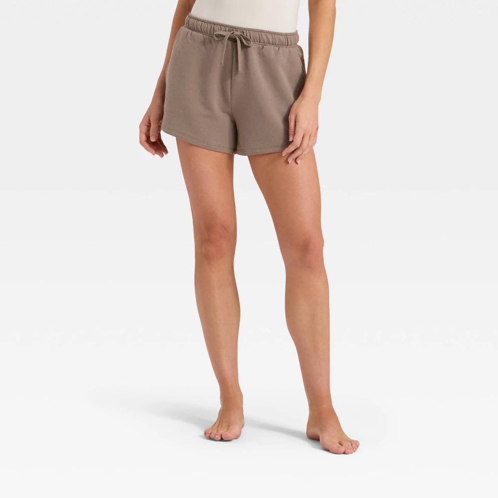 Women's Fleece Shorts - Auden™ Cream XS Product Image