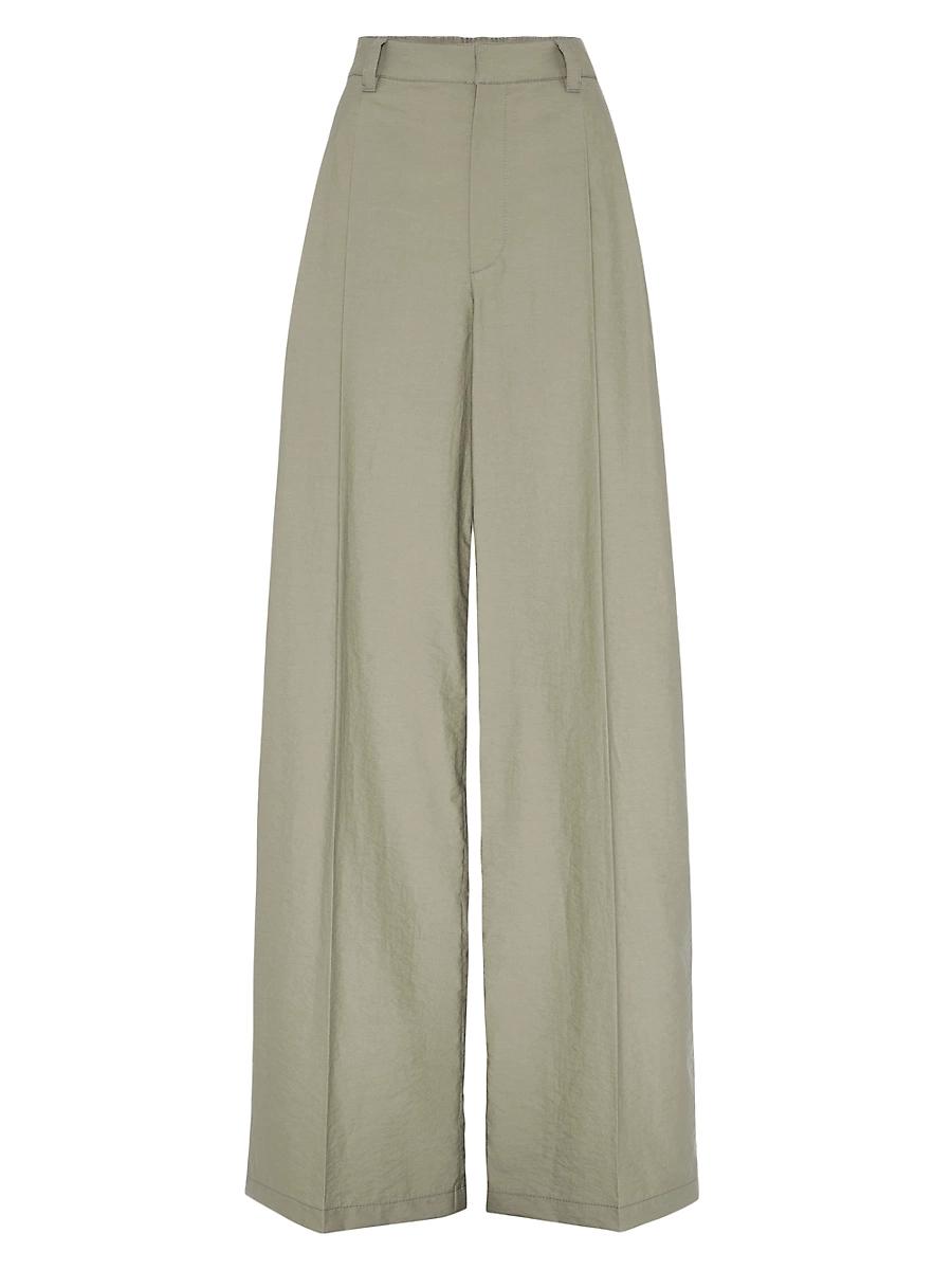Womens Techno Cotton Poplin Sartorial Loose Trousers Product Image