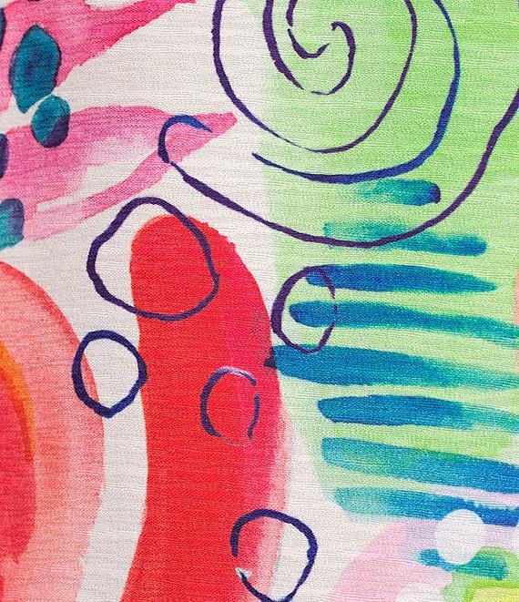 Ali Miles Petite Size Woven Abstract Wire Collar 3/4 Sleeve Button Front Jacket Product Image