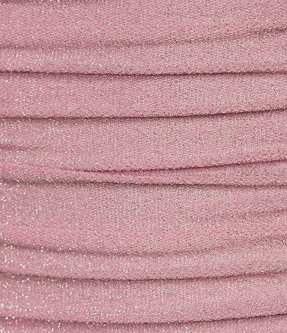 Jump Spaghetti-Strap Square Neck Ruched Glitter Knit Bodycon Dress Product Image