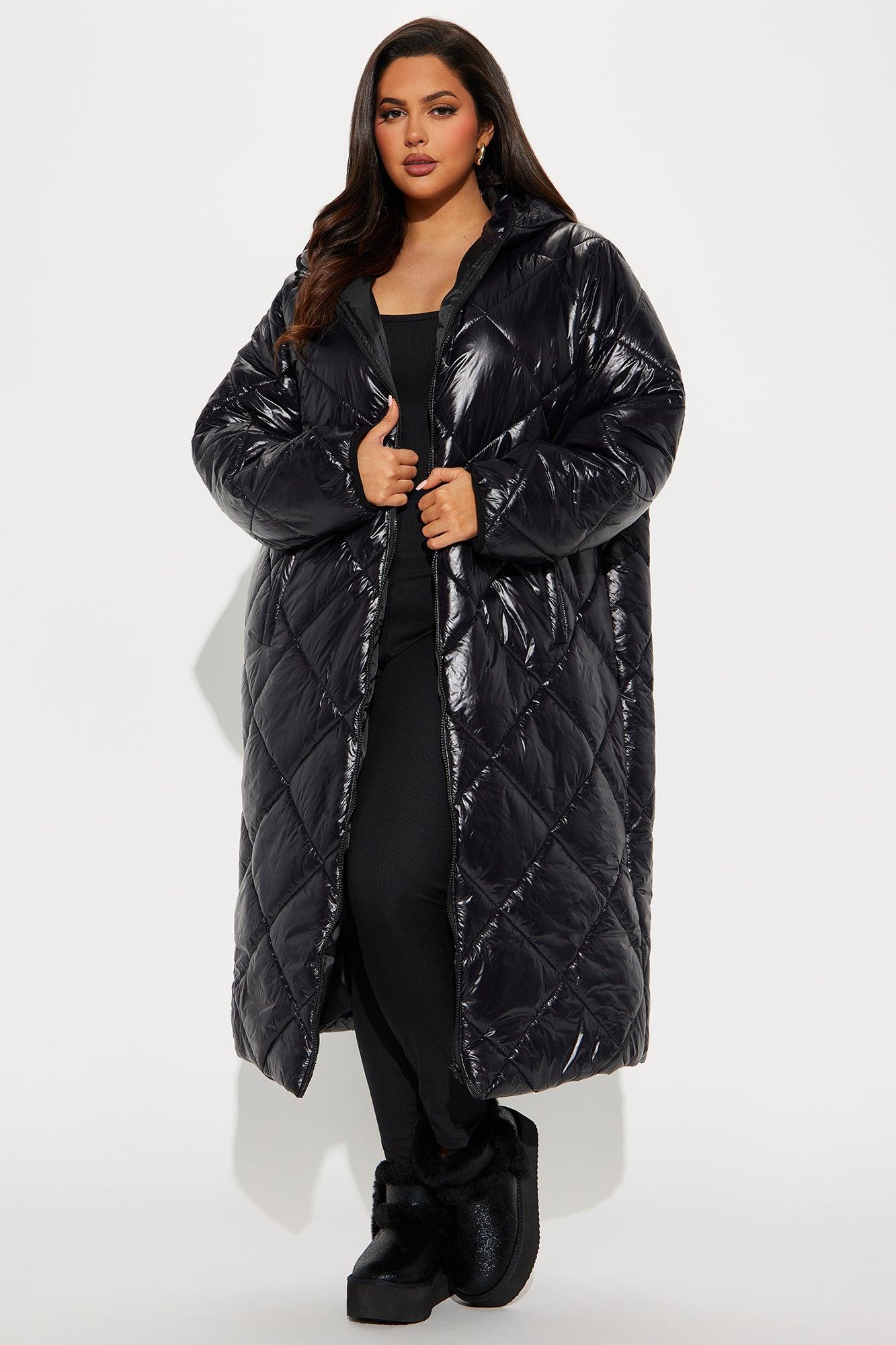 Everyday Swag Long Puffer - Black Female Product Image