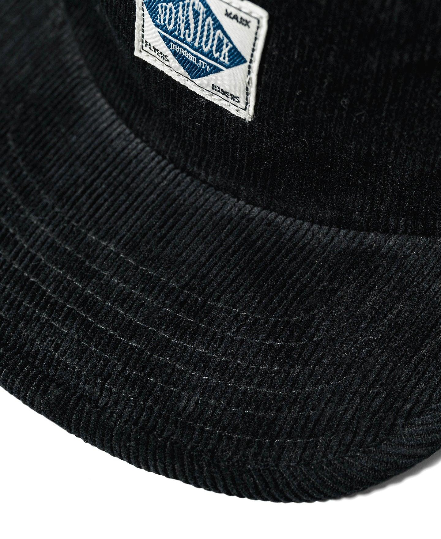 12.5 oz Corduroy 5 Panel Cap - Black Product Image