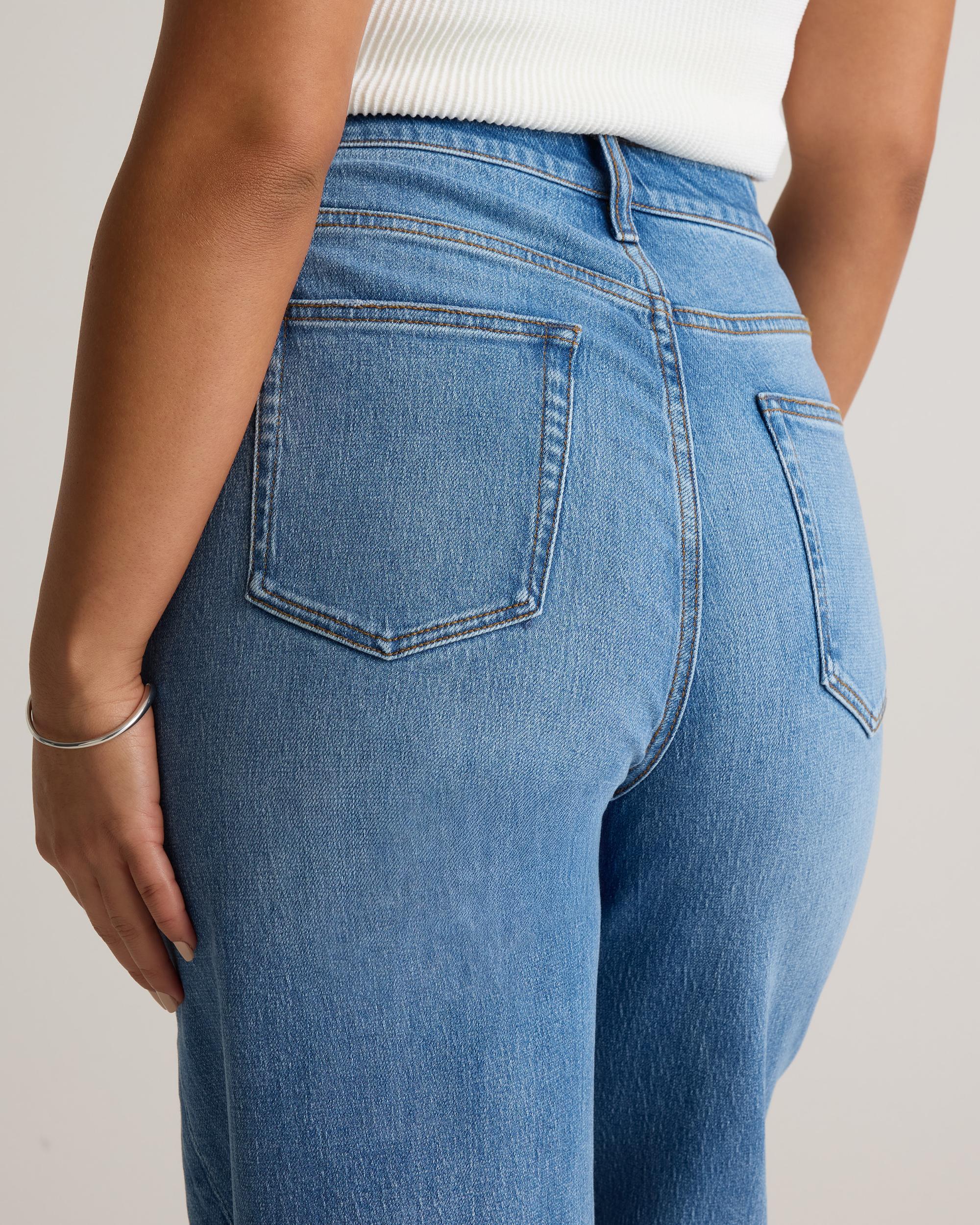 Quince | Women's Bella Stretch Relaxed Straight Jeans Organic Cotton Product Image