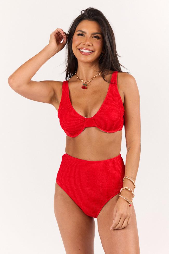 Summer Oasis High Waisted Bikini Bottoms FINAL SALE Product Image