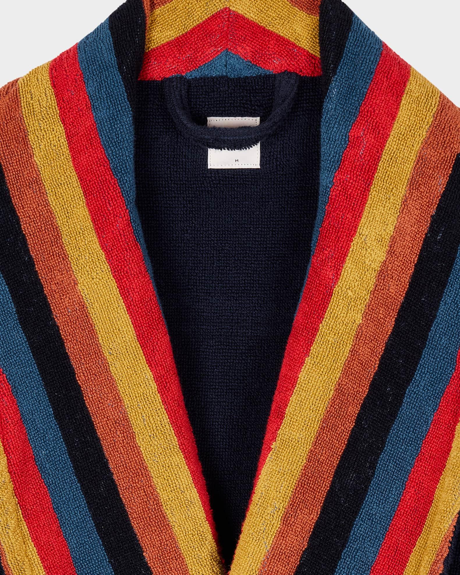 Men's Artist Stripe Cotton Terry Robe Product Image