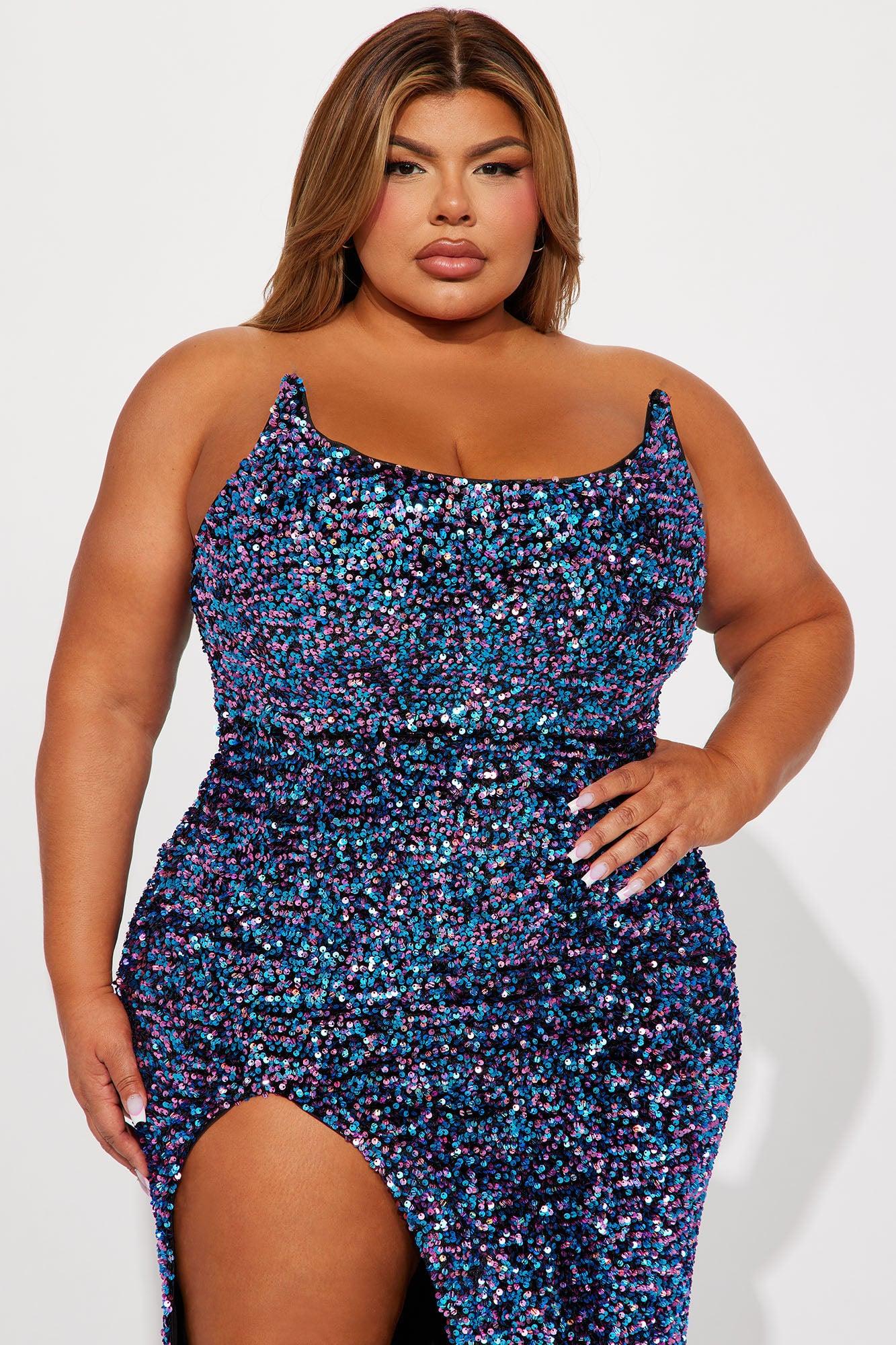 Glamour Sequin Gown - Multi Color Product Image