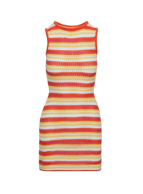 Oxygen Mini Dress Orange Stripe Product Image