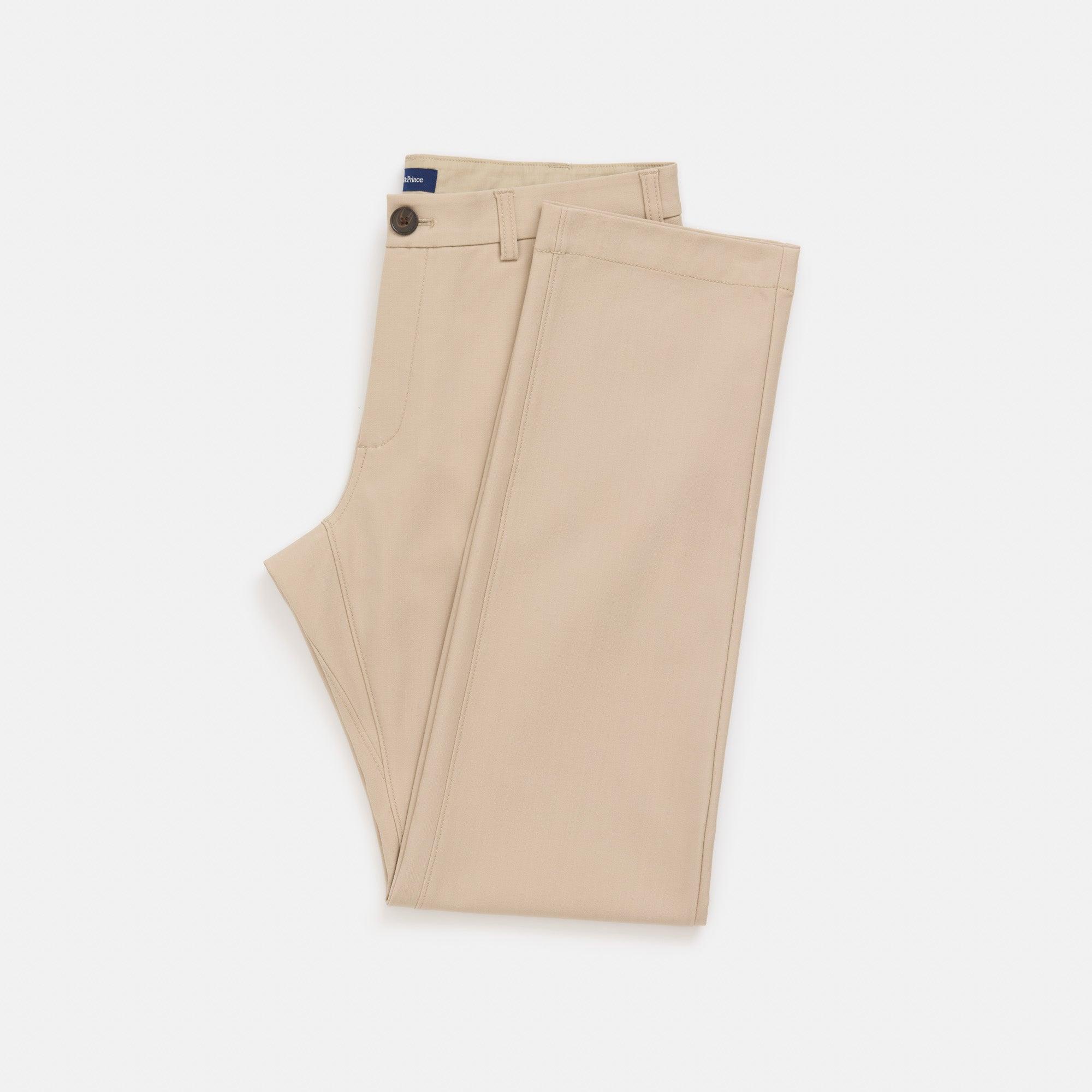 Merino Wool Stretch Twill Chino Pant | Khaki Product Image
