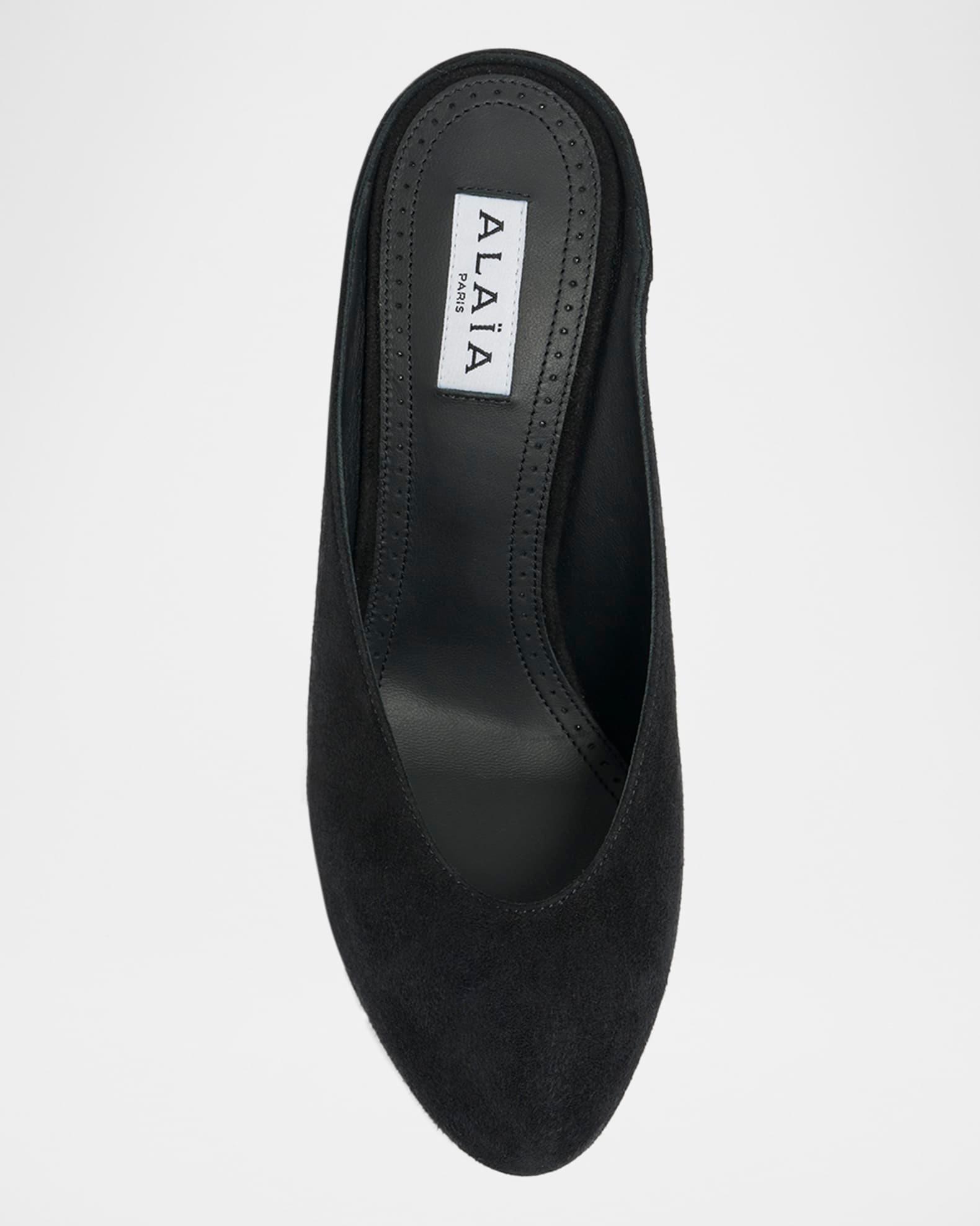 Decolette Suede Mules Product Image