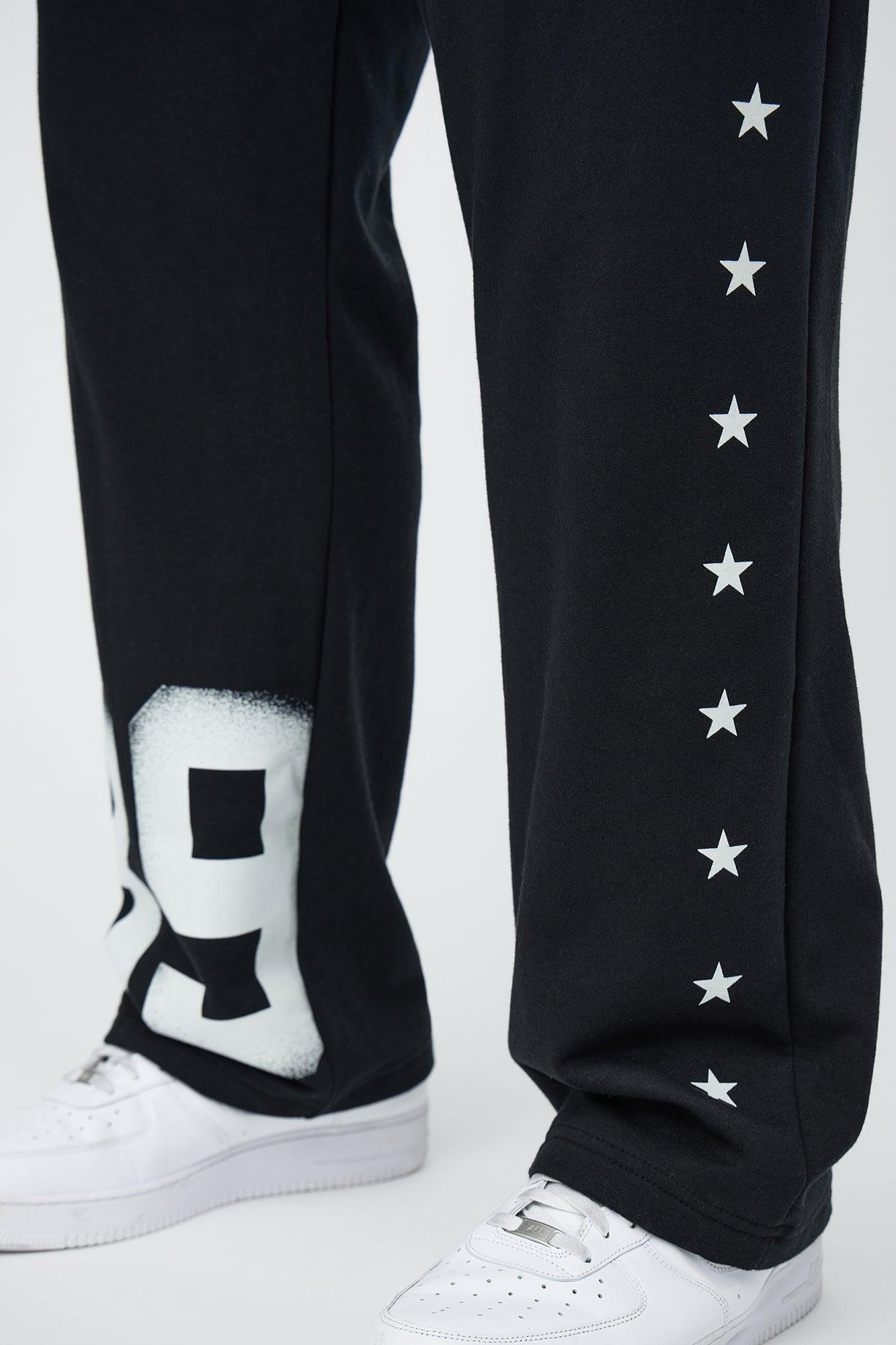 Back In 89 Baggy Sweatpants - Black Product Image