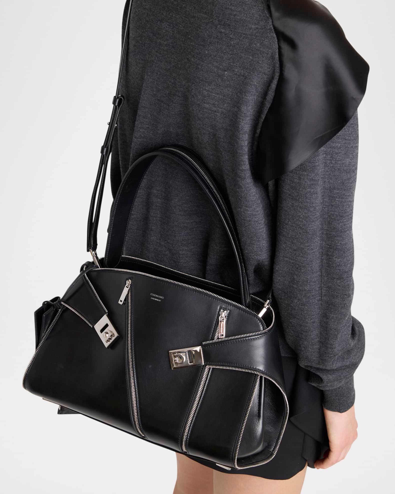 Hug Multi-Zip Leather Crossbody Bag Product Image