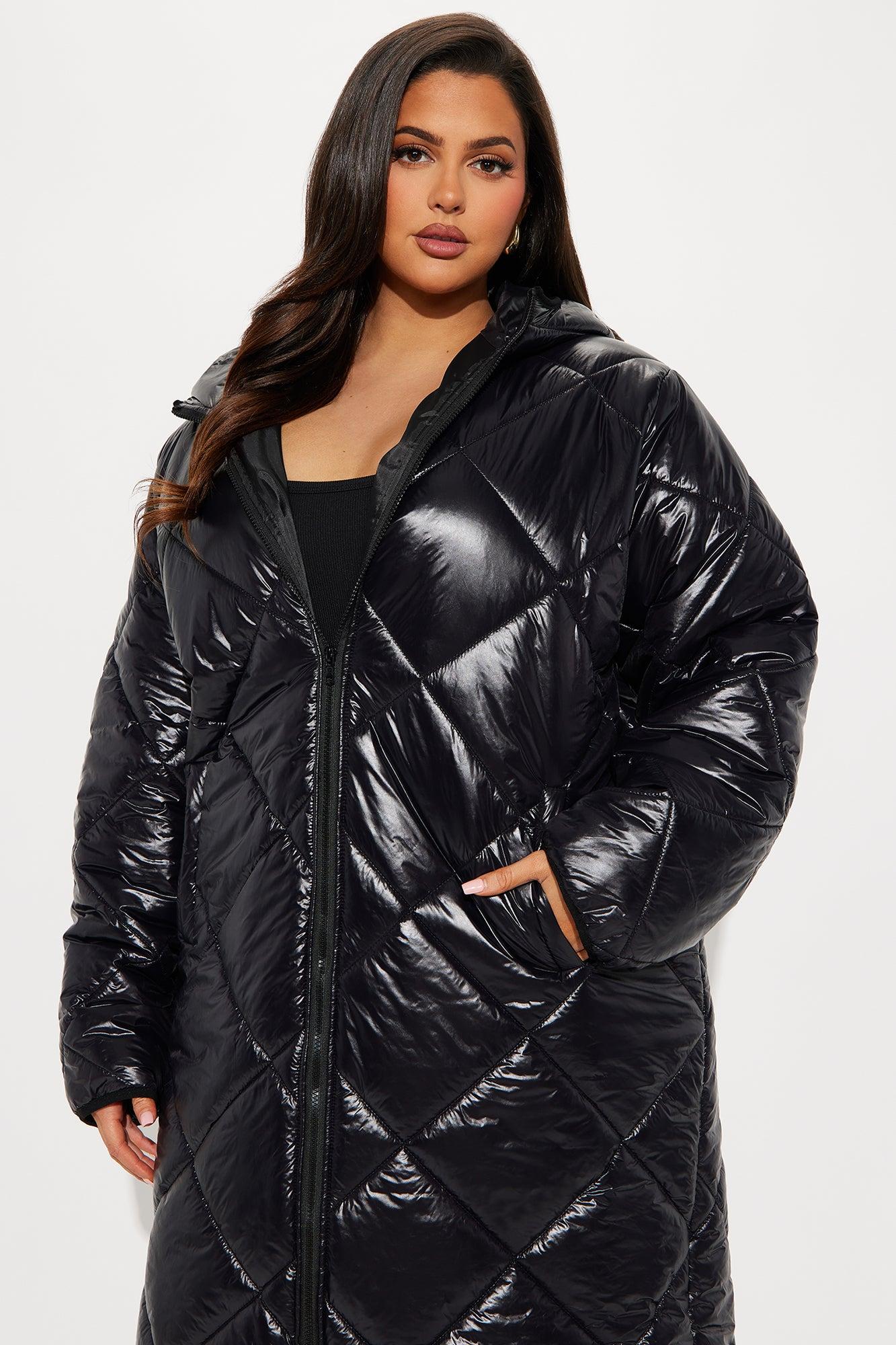 Everyday Swag Long Puffer - Black Female Product Image