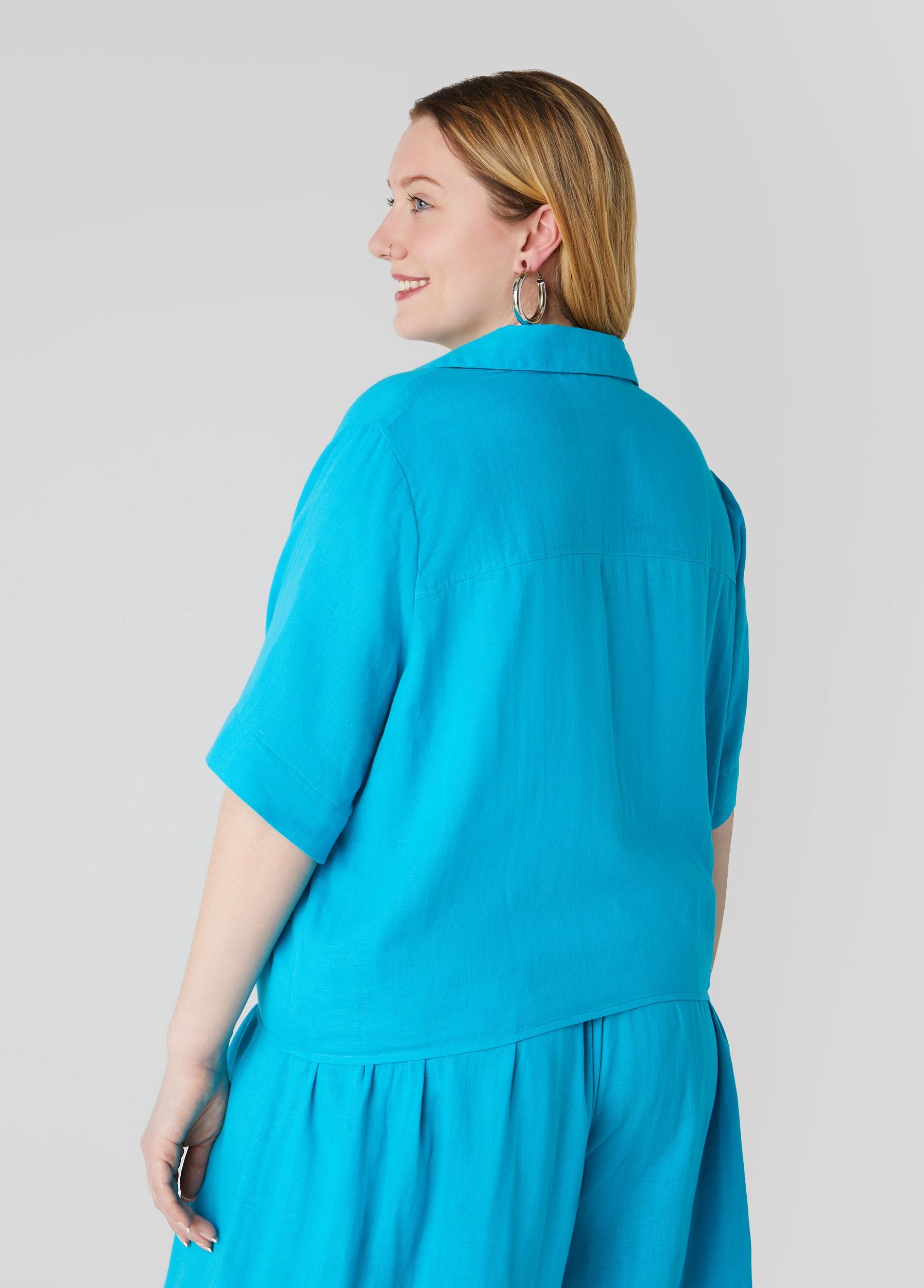 Tie Front Cotton Shirt Product Image