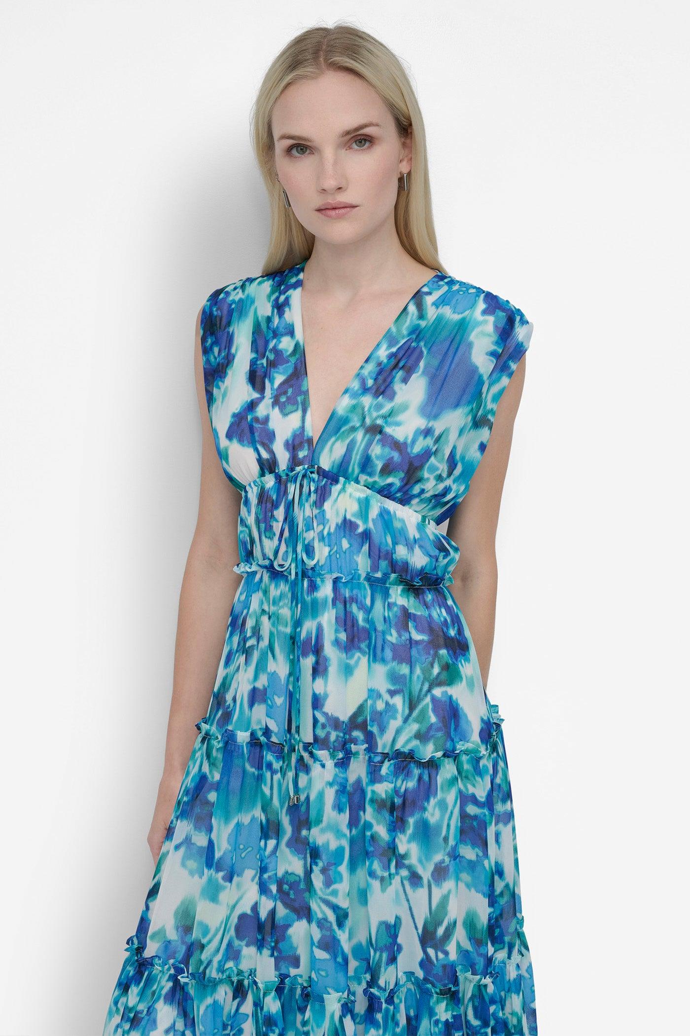 SLEEVELESS TIERED MAXI Product Image