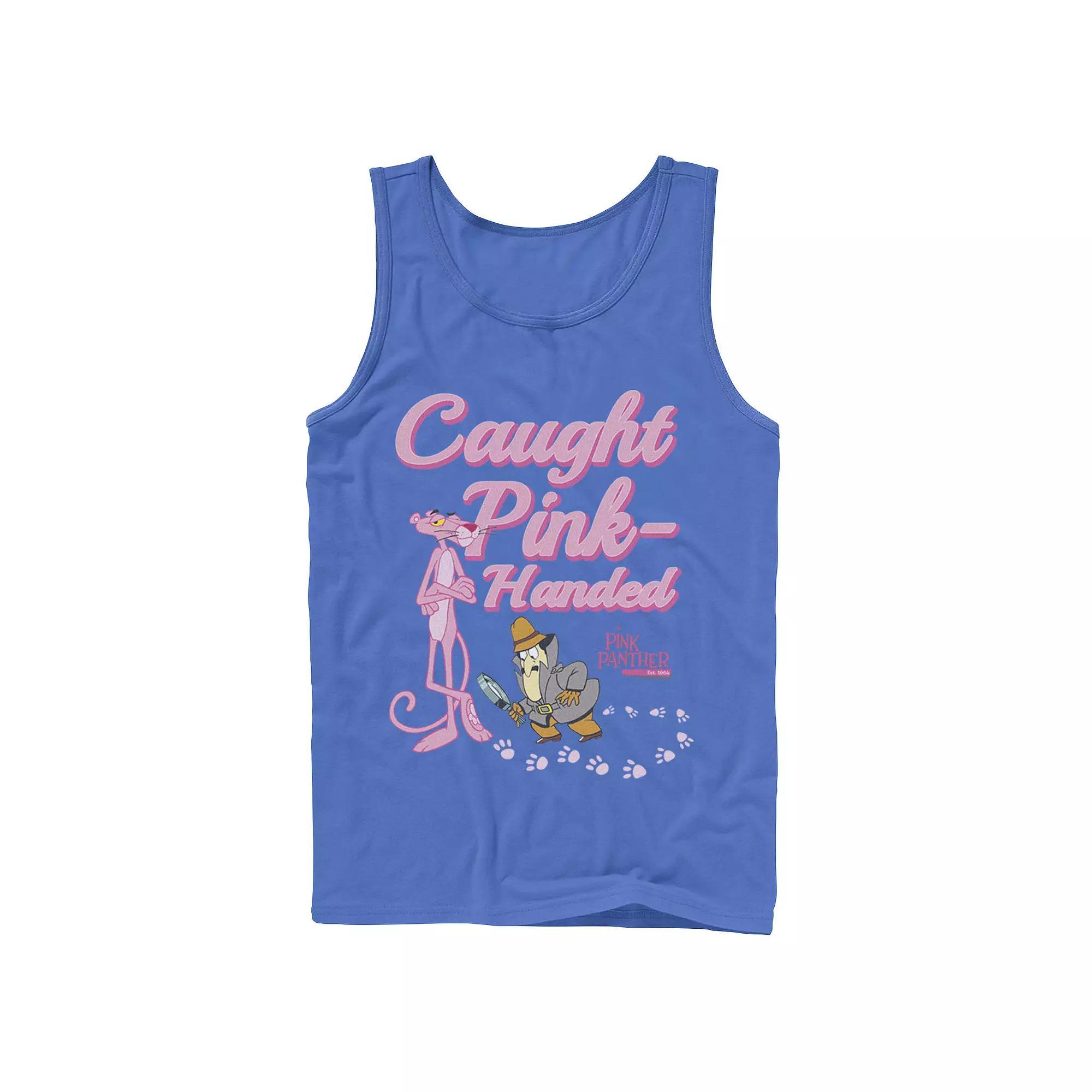 Men's Pink Panther Caught Pink-Handed Tank Top,  Product Image