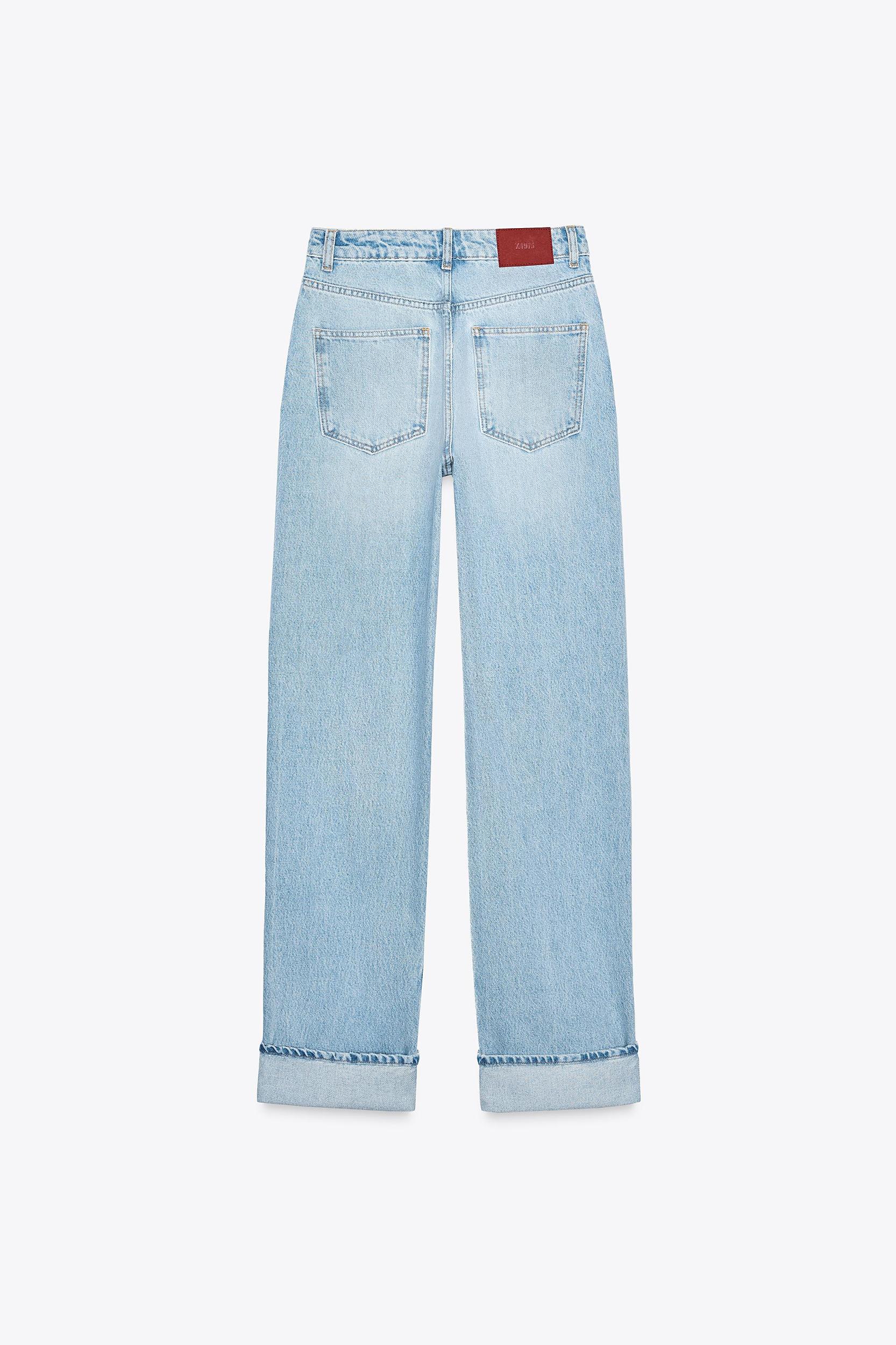 Z1975 STRAIGHT FULL LENGTH HIGH WAIST WRAPAROUND WAIST JEANS Product Image