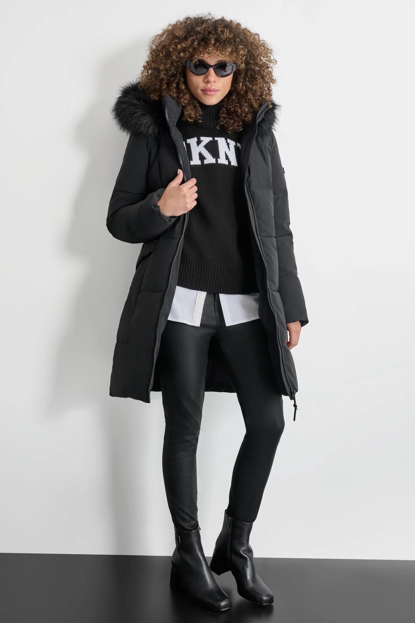 Long Puffer With Double Pockets Product Image