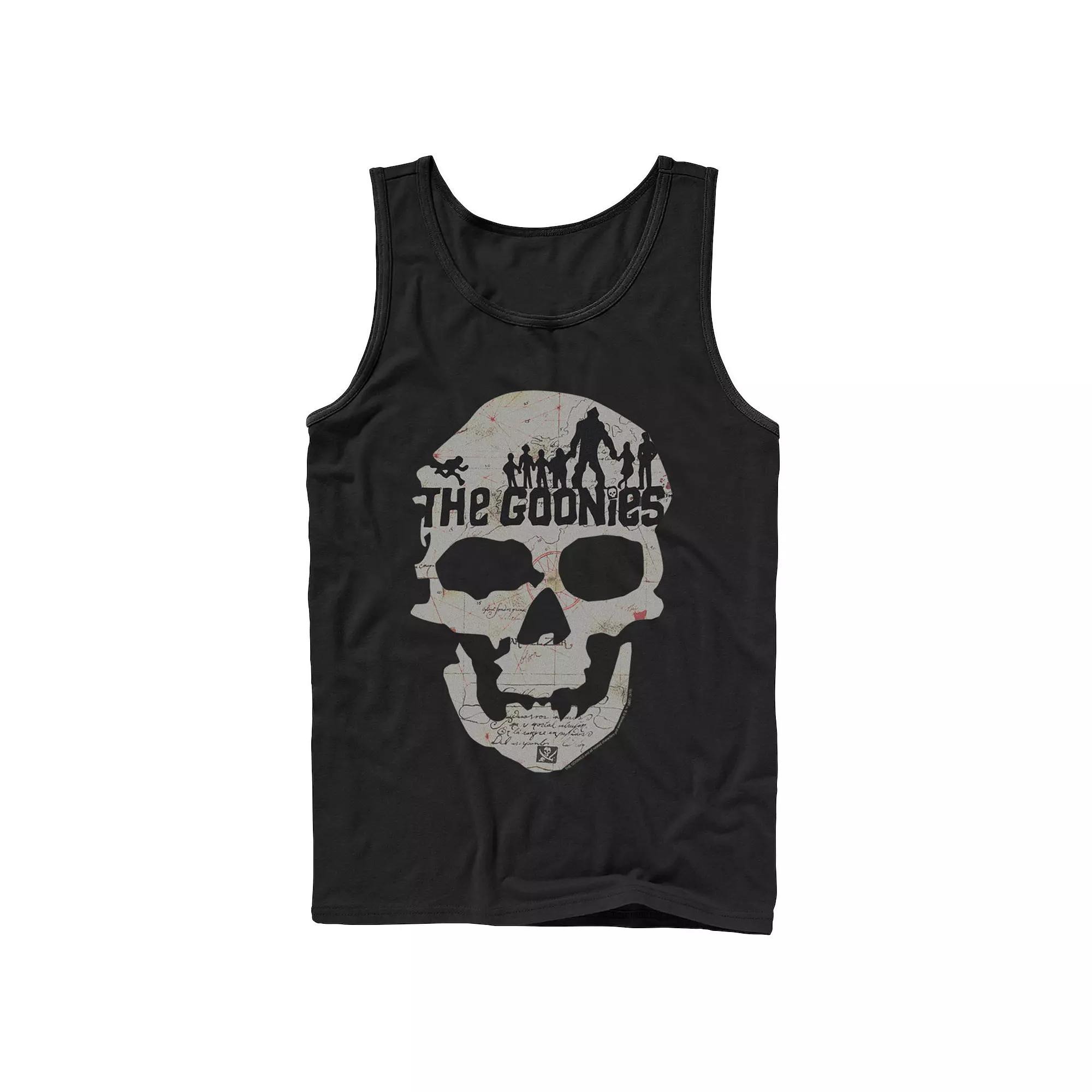 Men's The Goonies Skeleton Map Poster Tank Top,  Product Image