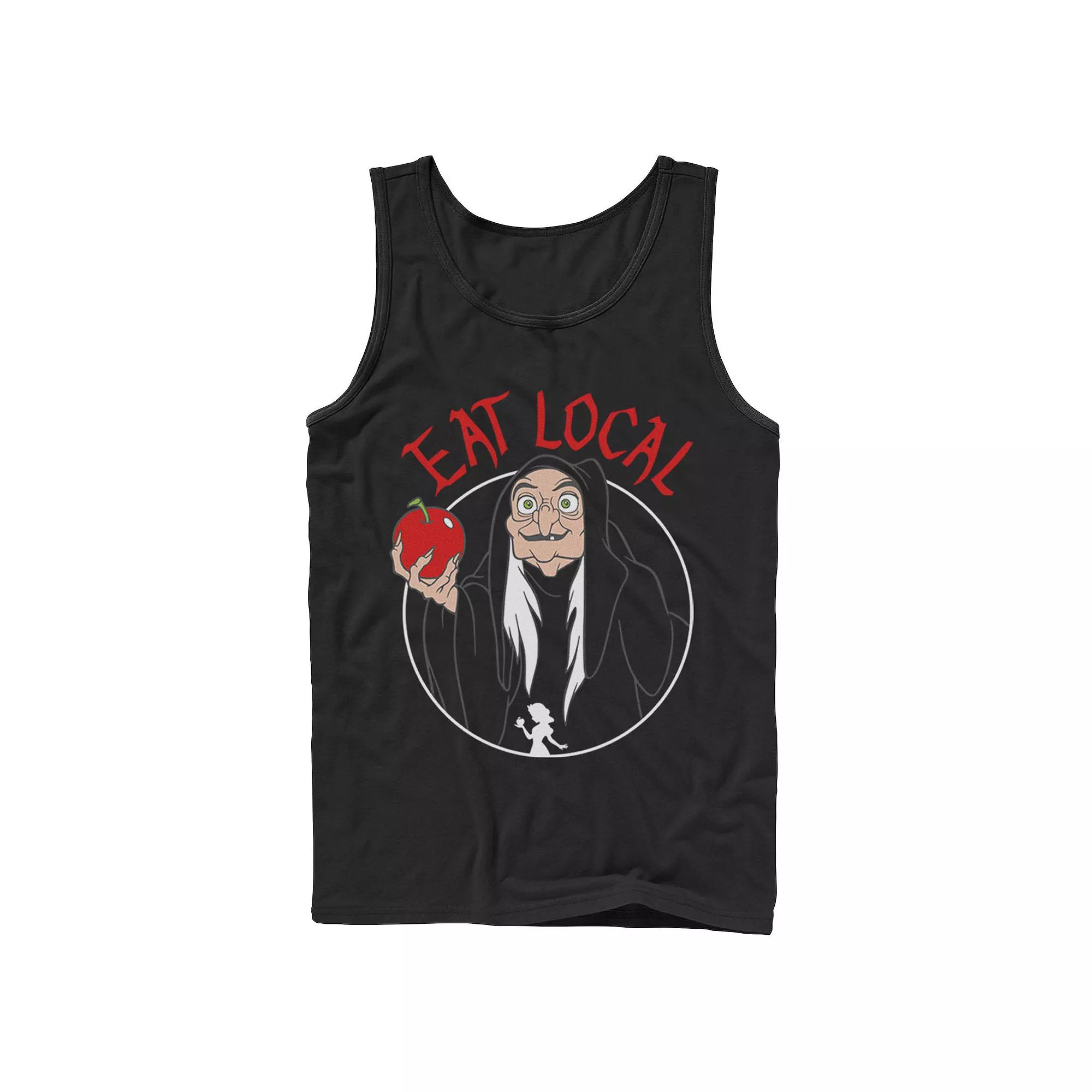 Disney's Snow White Wicked Witch Men's Eat Local Portrait Tank Top,  Product Image