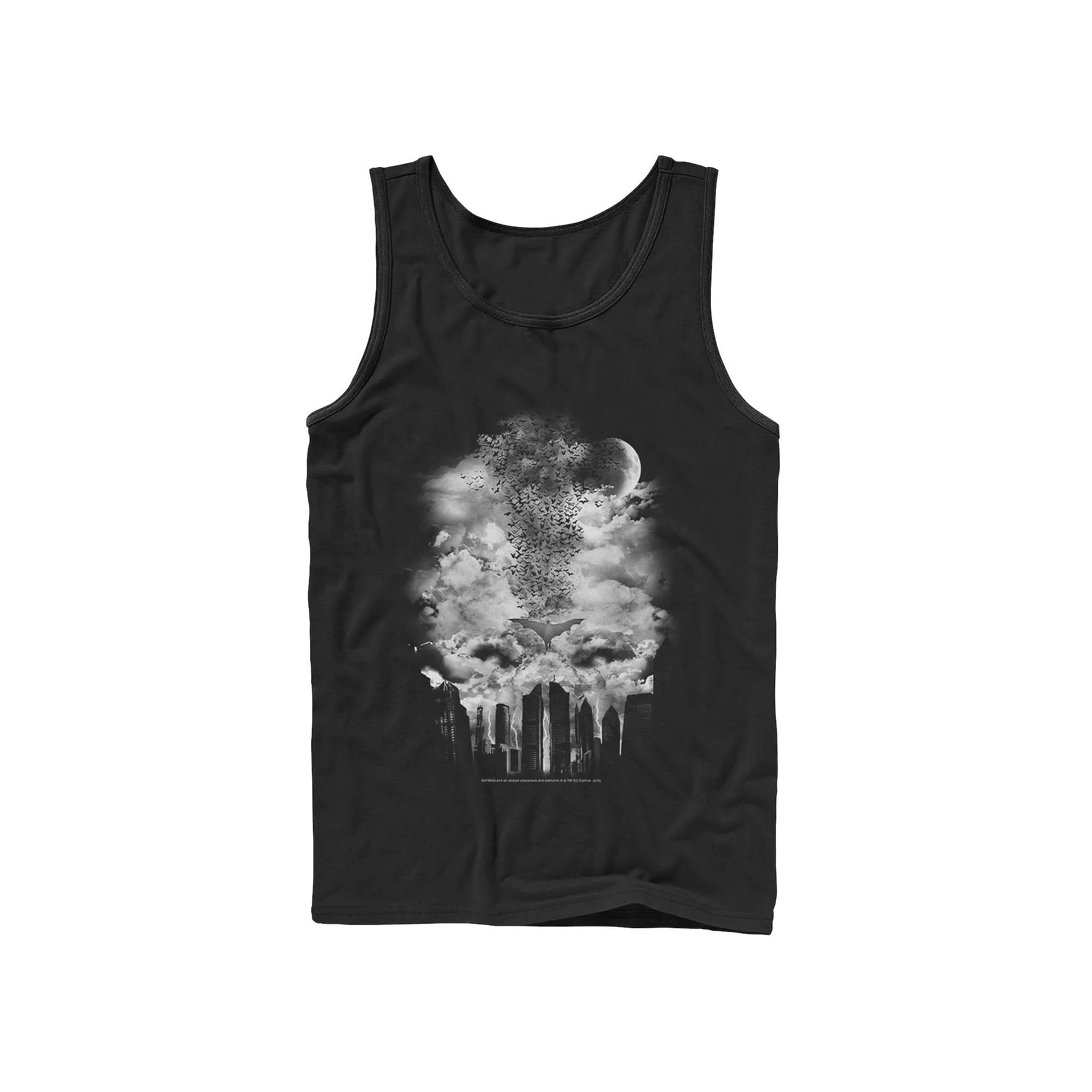 Men's DC Comics Batman Gadgets Classic Logo Ringer Tank Top,  Product Image