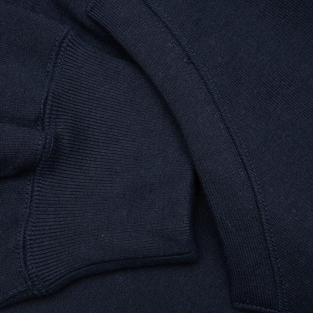 Heavyweight Full Zip Hooded Sweatshirt Type 2 - Navy Male Product Image