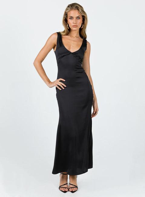 Lynsey Midi Dress Black Product Image