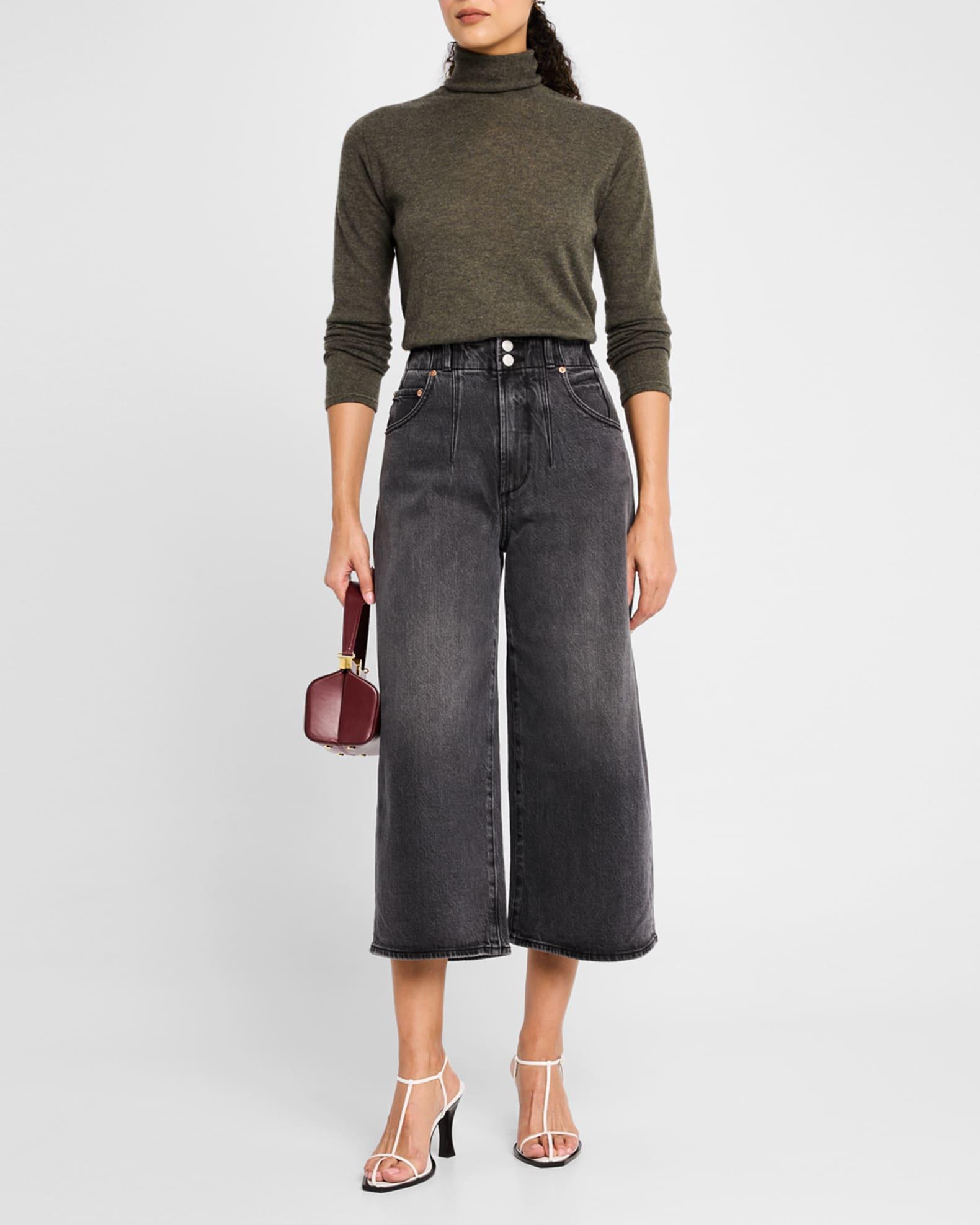 Scarlett High-Rise Ultra Wide-Leg Crop Jeans Product Image