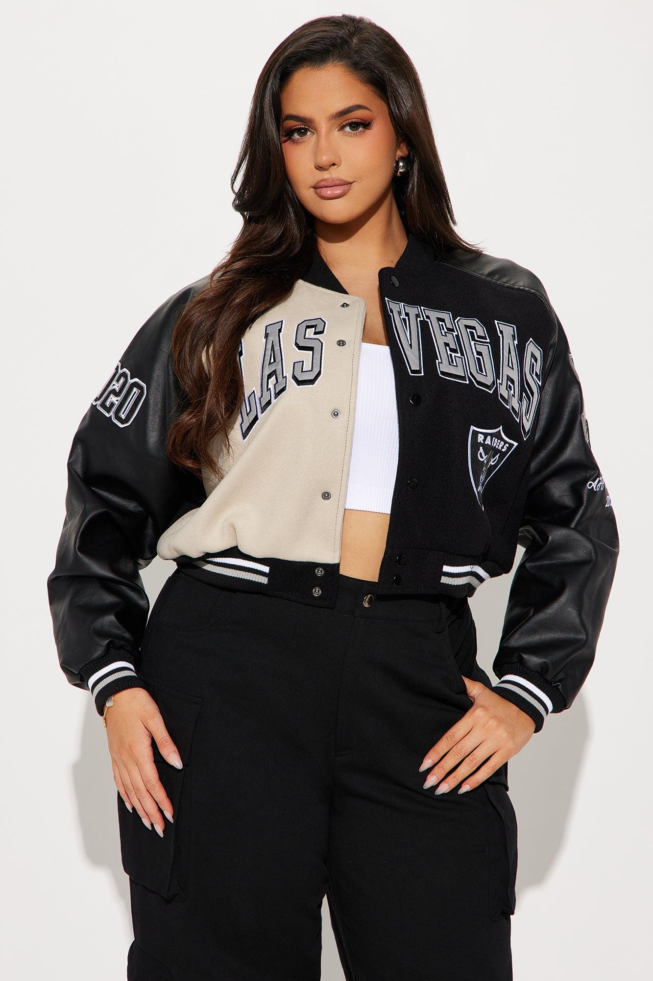 Touchdown Raiders Bomber Jacket - Black Female Product Image