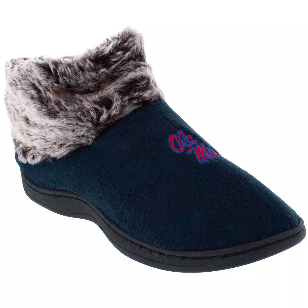 Mississippi Rebels Faux-Fur Slippers, Women's,  Product Image
