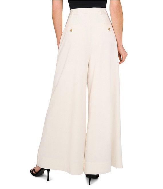 CeCe High Waisted Wide Leg Belted Pants Product Image