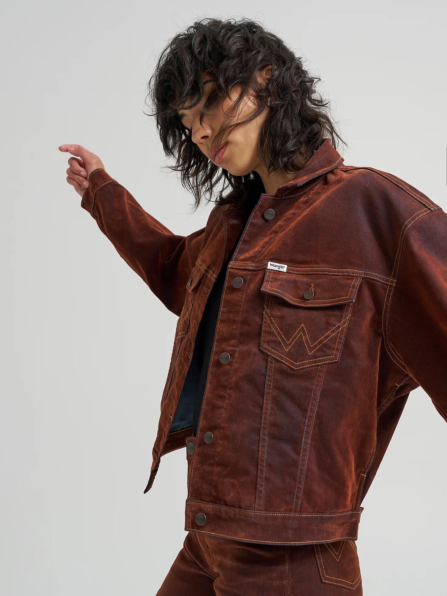 Women's Flocked Easy Fit Jacket in Cinnamon Chill Product Image