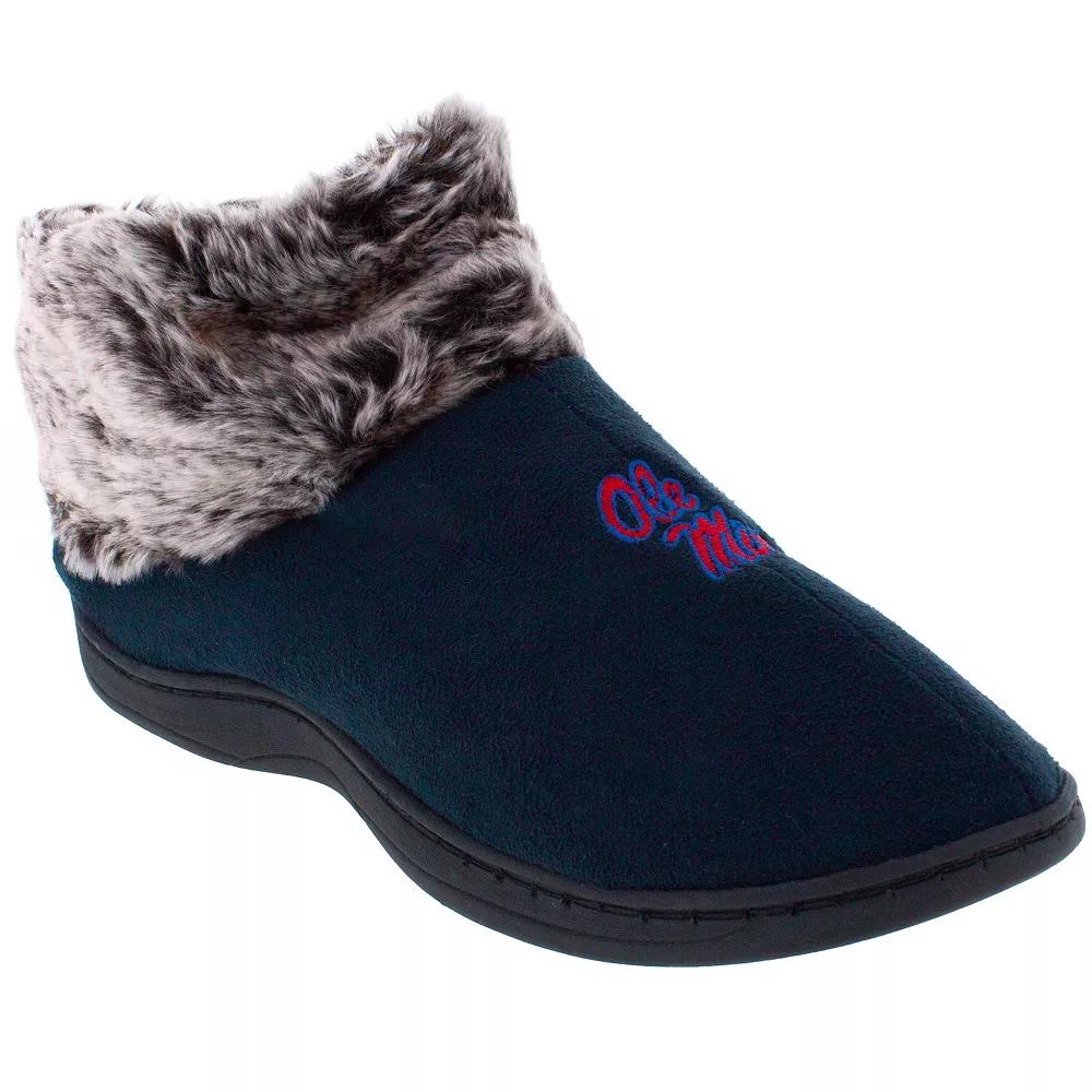 Mississippi Rebels Faux-Fur Slippers, Women's,  Product Image