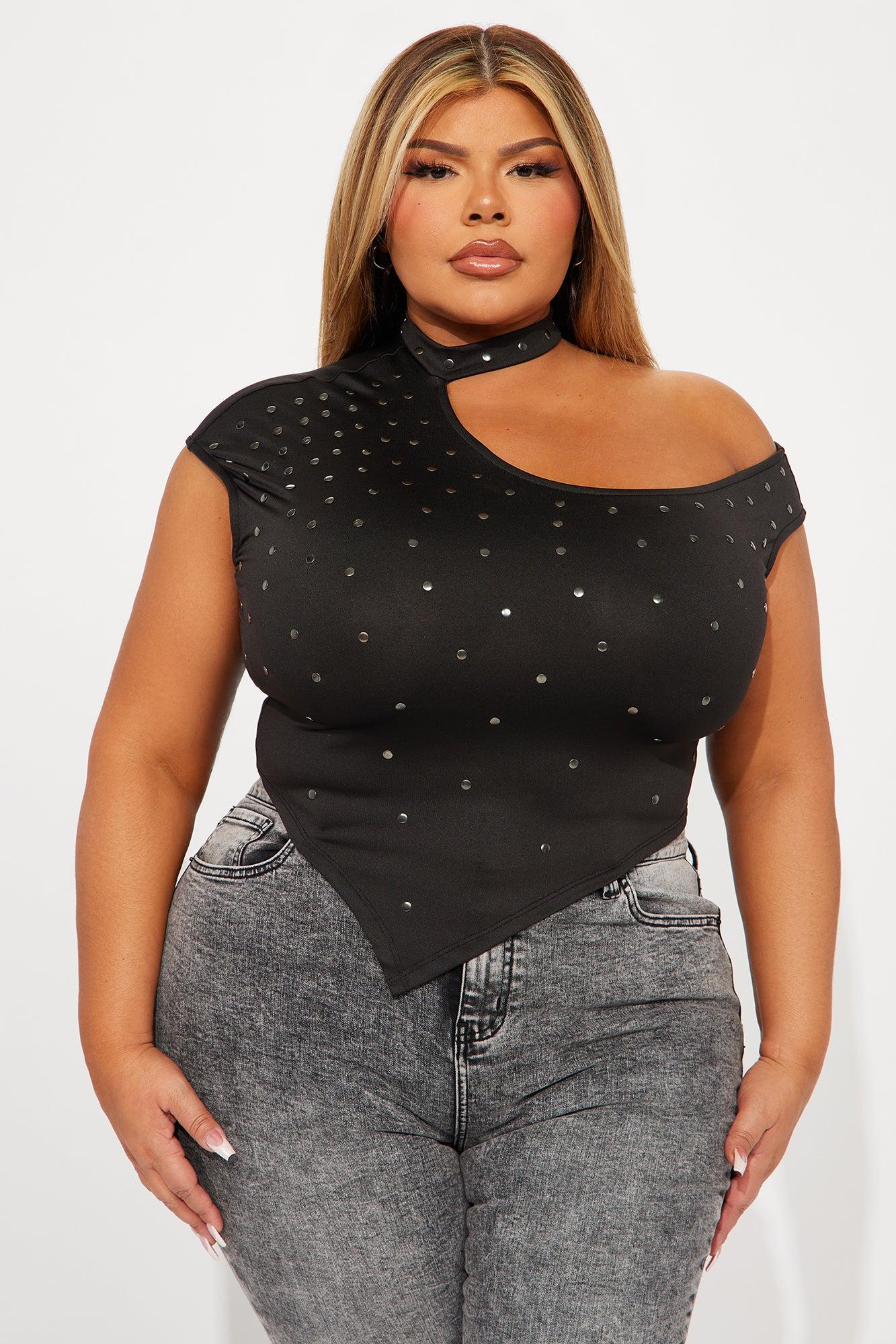 Kristin One Shoulder Top - Black Product Image
