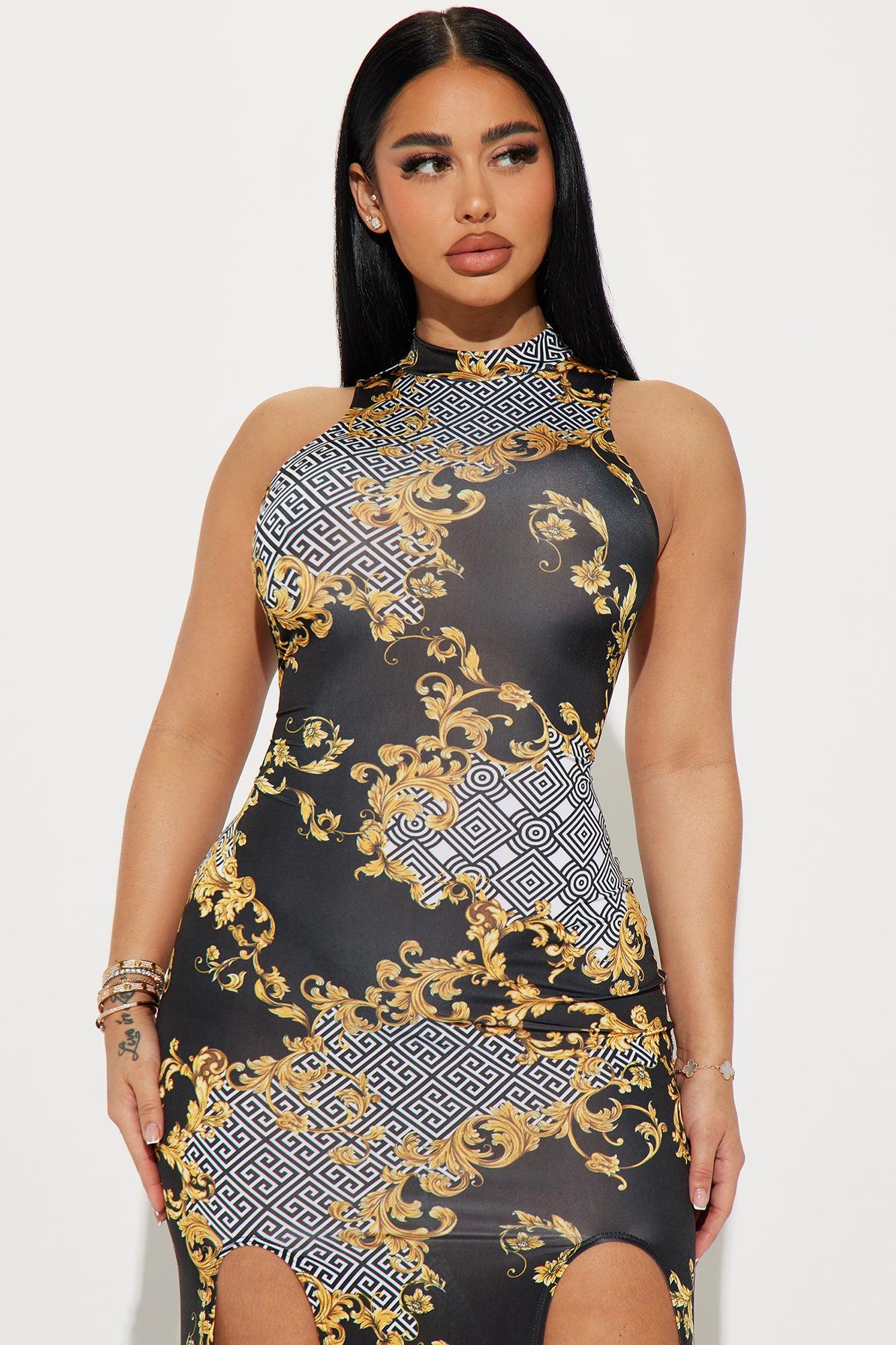 Joanna Maxi Dress - Black/White Product Image