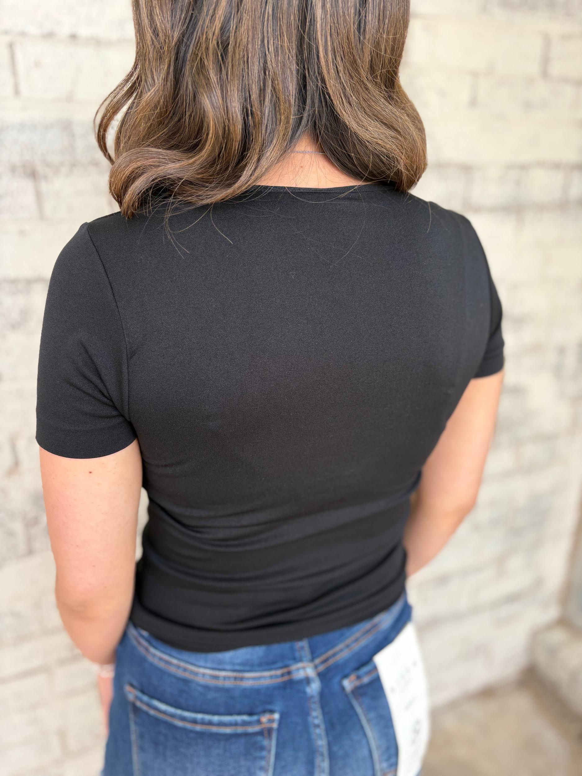 Seamless Round Neck Short Sleeve Top - 5 Colors Product Image