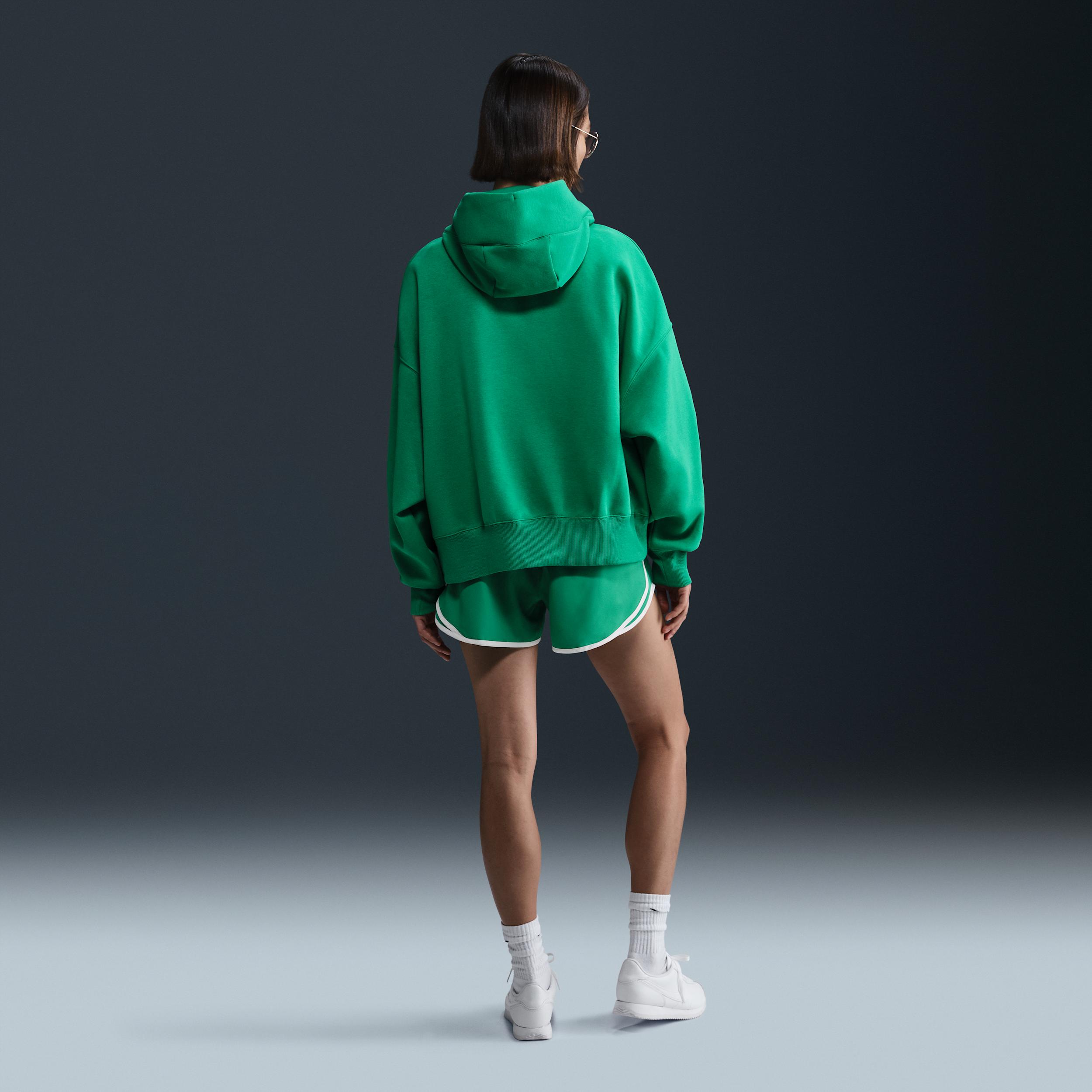 Nike Womens Nike PHNX Fleece OS Pullover Hoodie - Womens Mink Brown/Sail Product Image