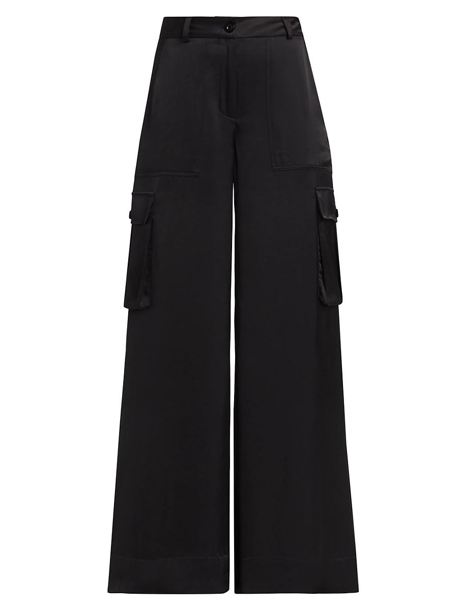 Womens Maia Satin Cargo Pants Product Image