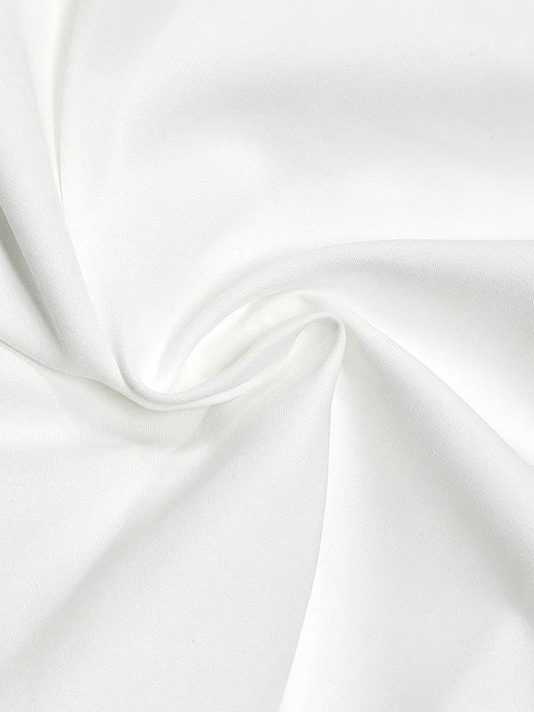 Long Sleeves Loose Solid Color Split-Joint High-Neck Blouses Product Image