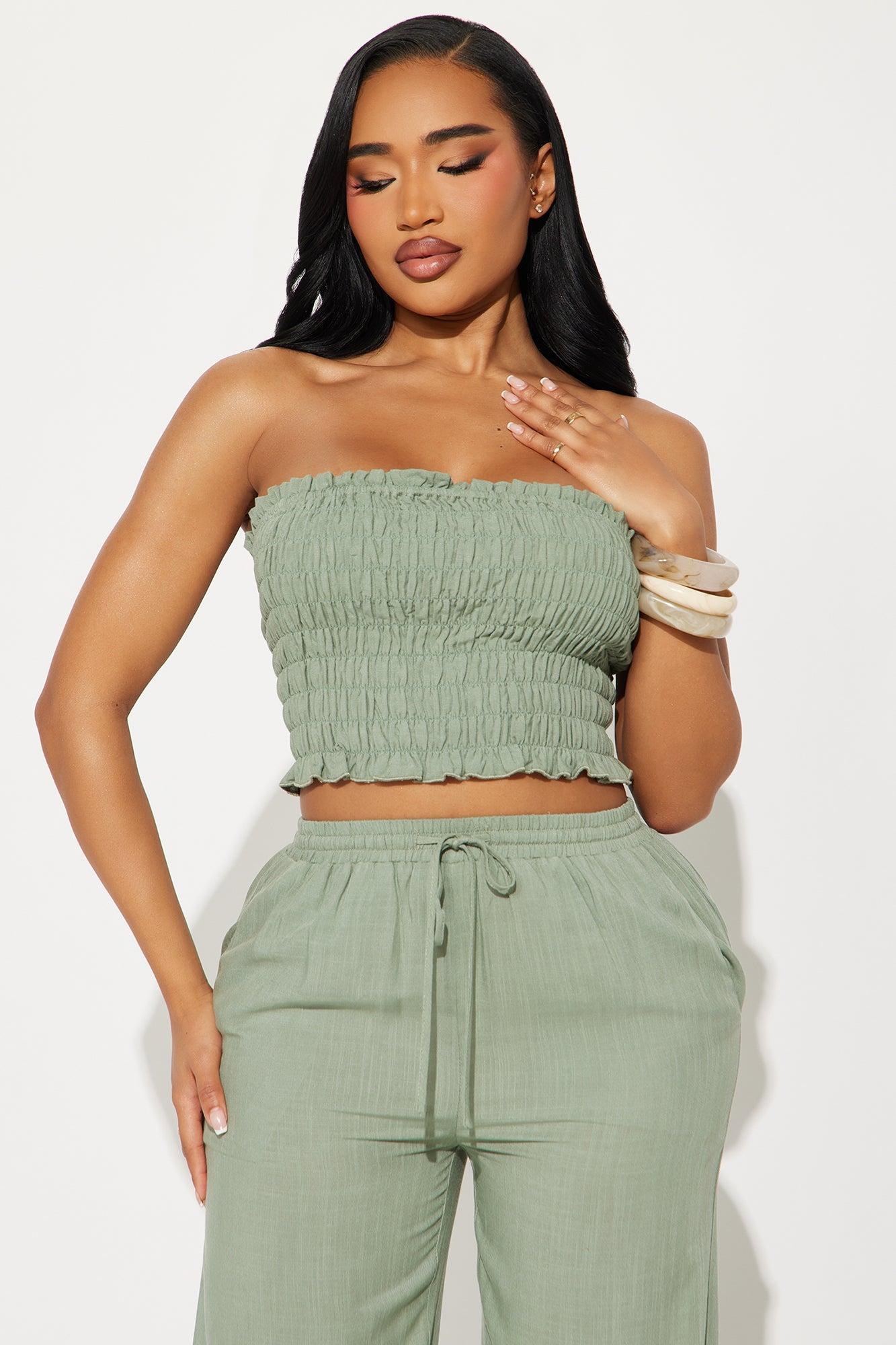 Talia Pant Set - Sage Product Image