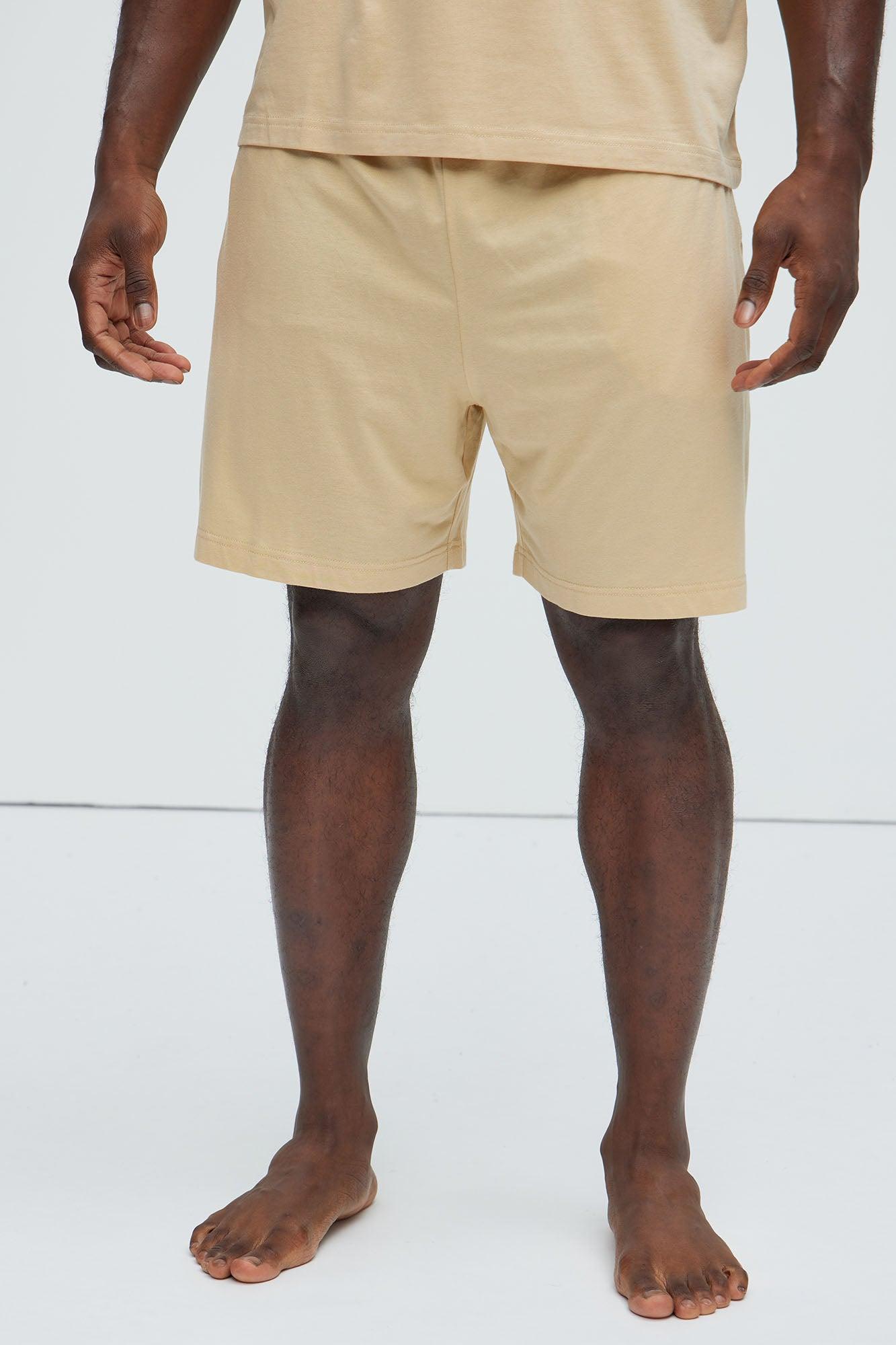 Essential Modal Lounge Shorts - Khaki Product Image